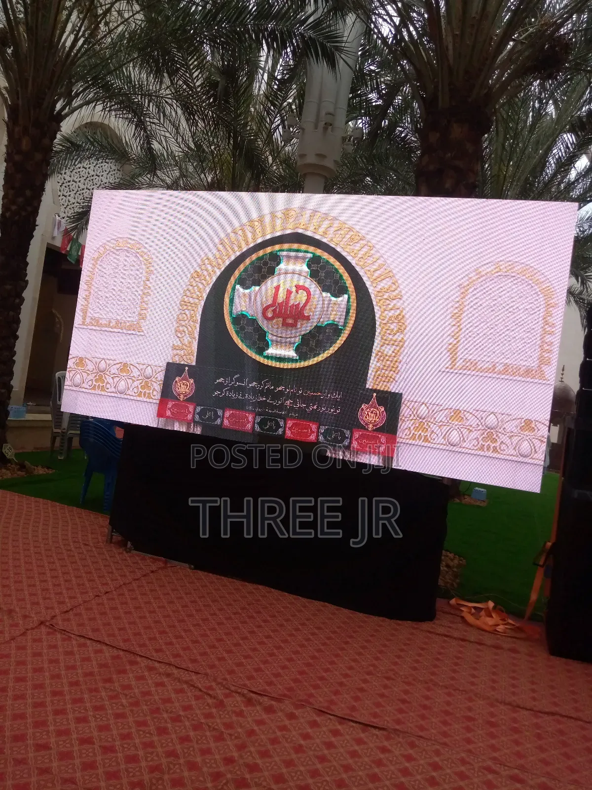 Led Panels Set Up in Outdoor Events