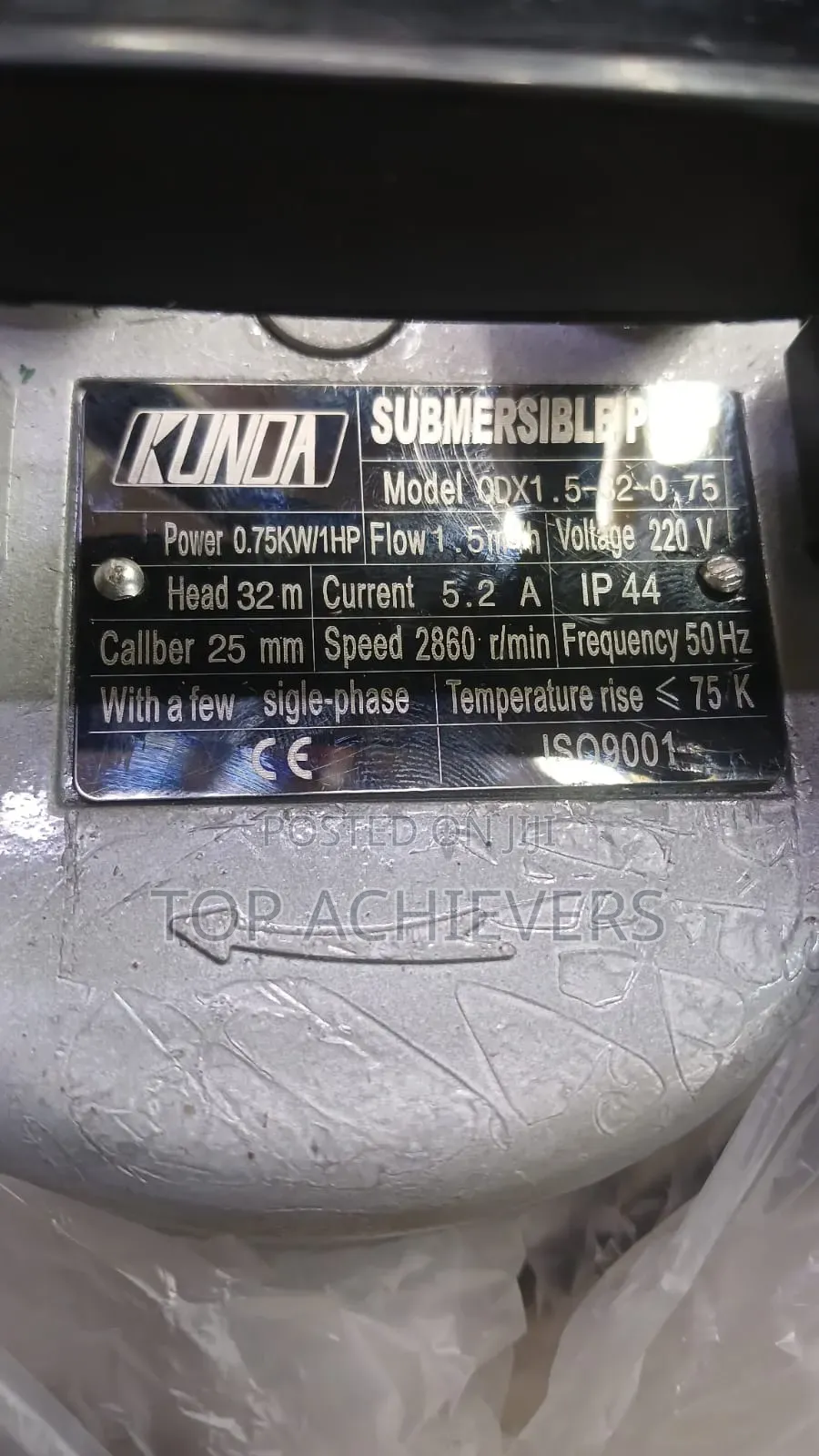 1hp Submersible Water Pump