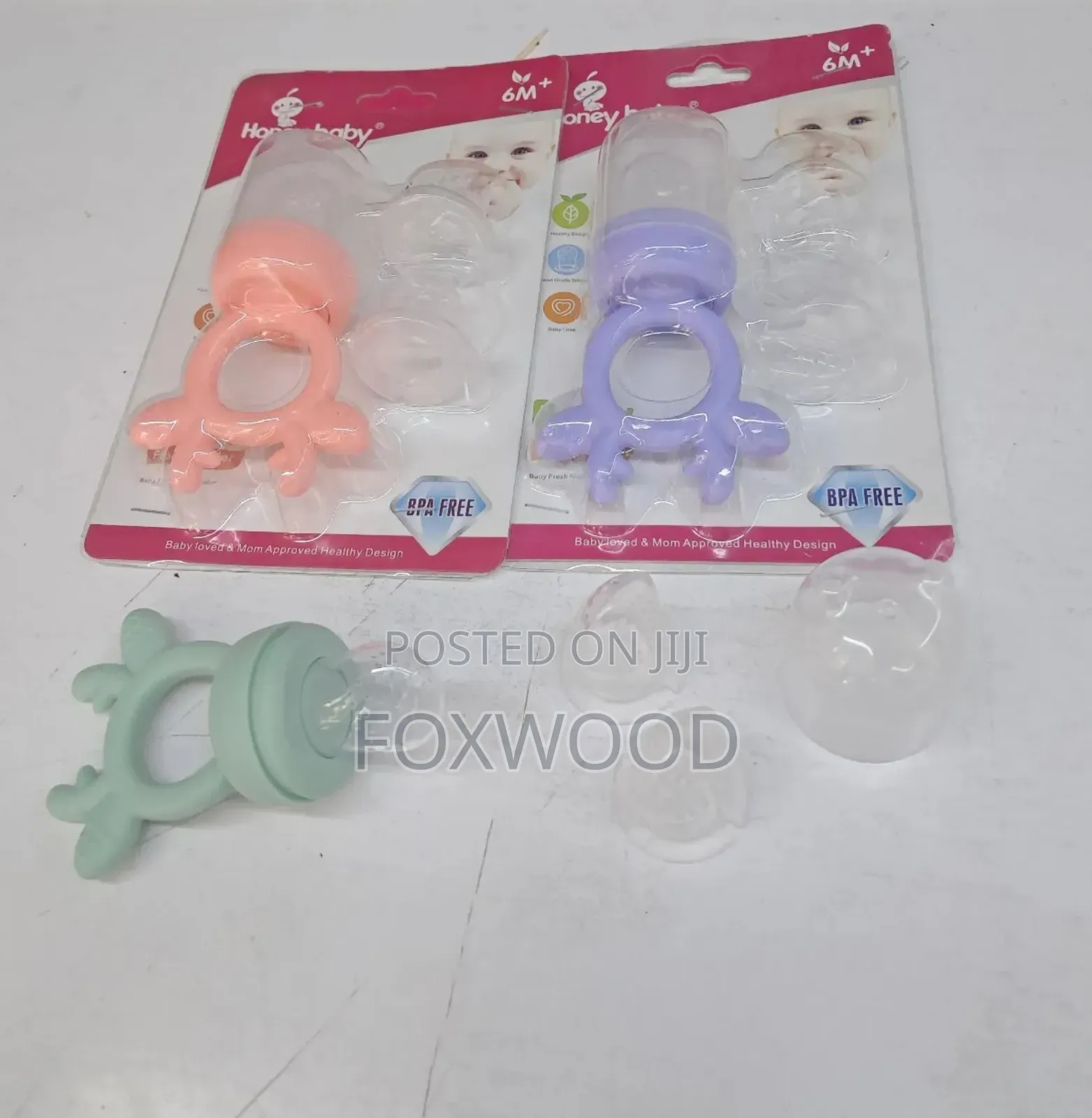 4 In1 Silicone Food Nibbler With 2 Extra Mesh Nipples