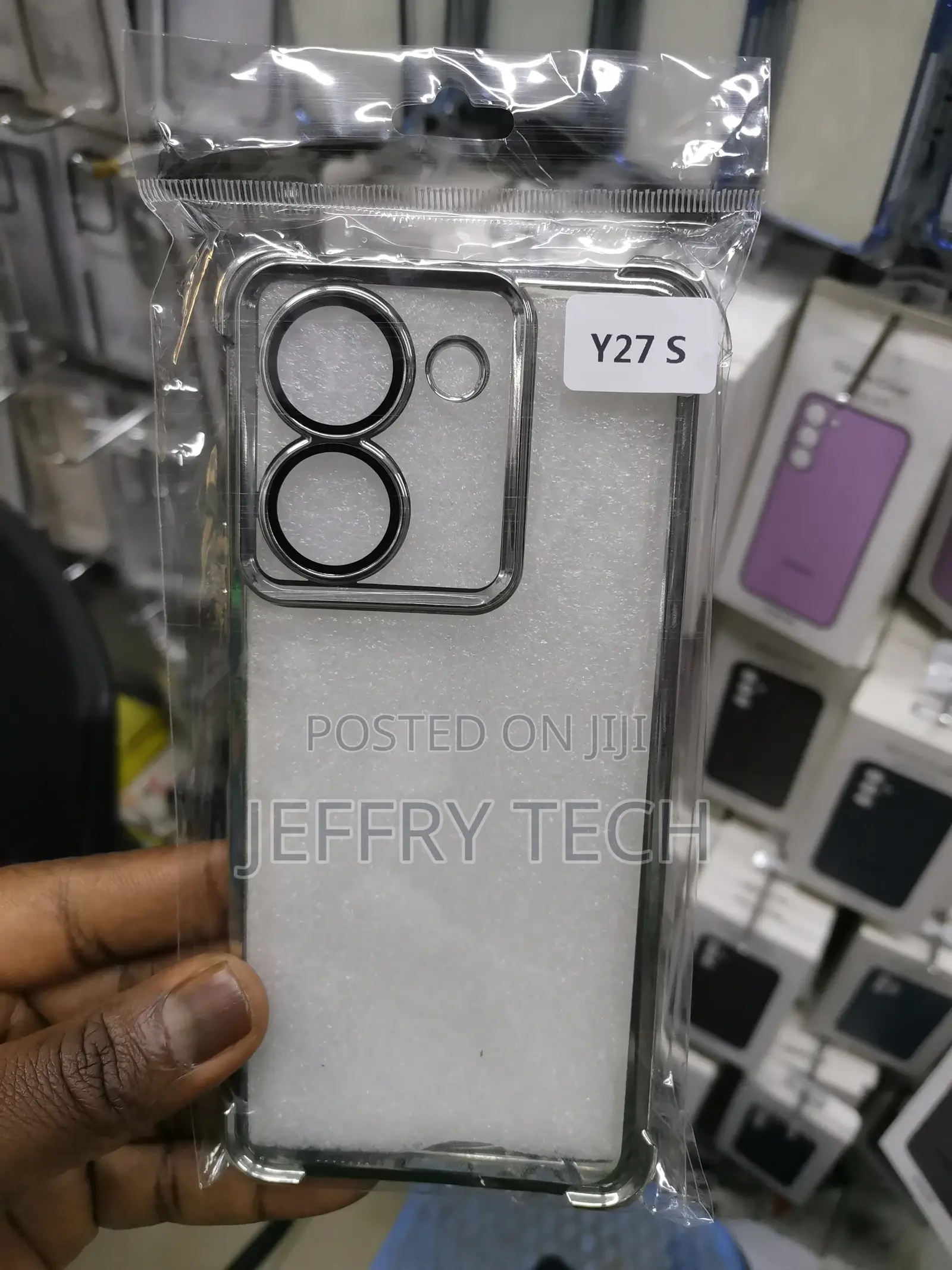Electroplating Soft Silicone Back Cover for Vivo Y27s 5G