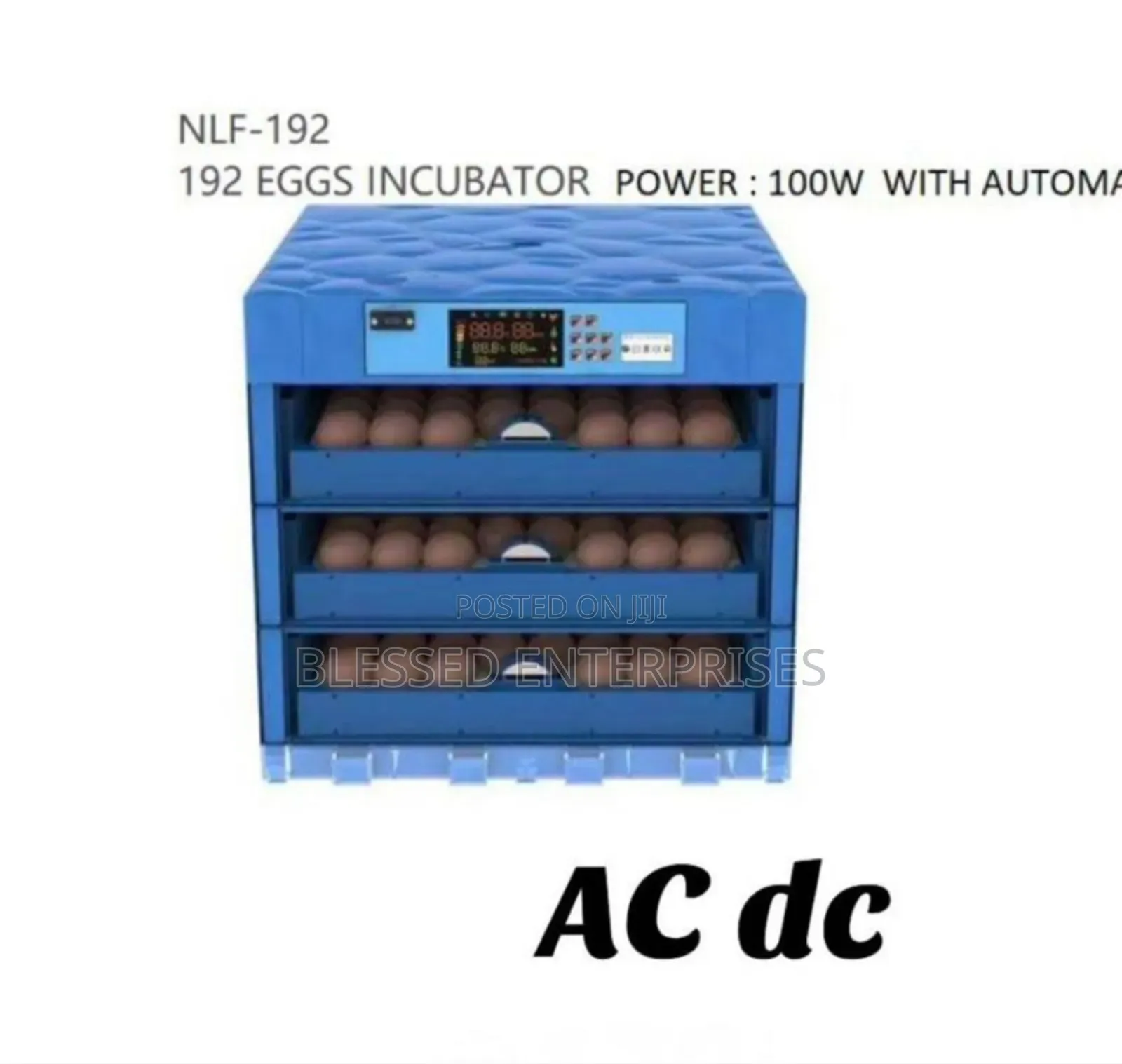 New 198 Eggs Incubator Machine Automatic 198 Eggs AC DC
