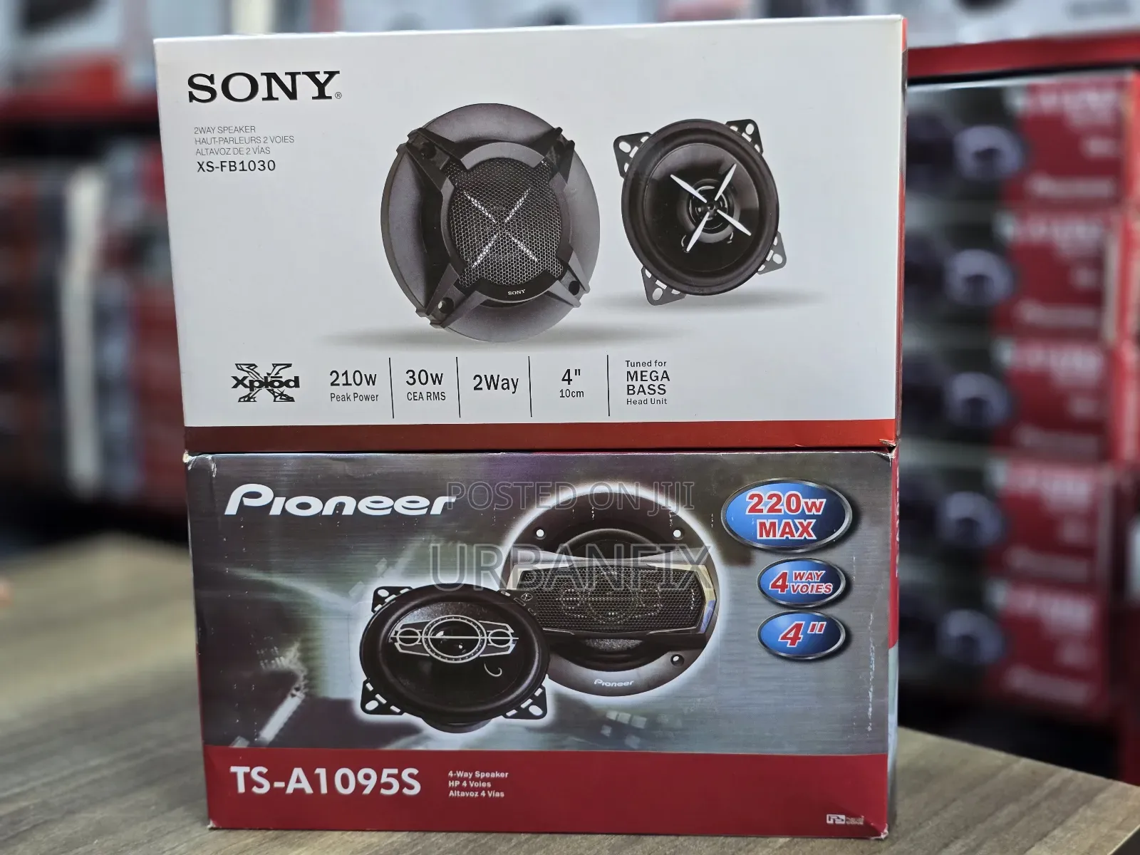 4 Inch Pioneer and Sony Speakers Available on Offer!!