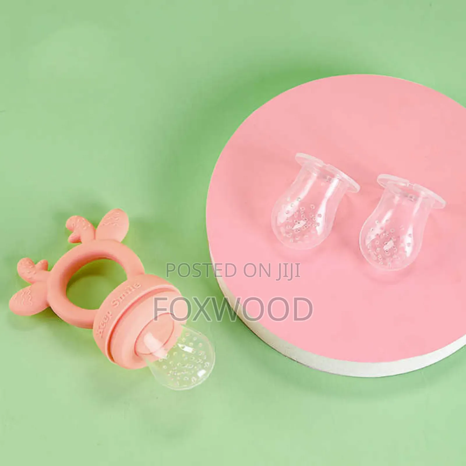 4 In1 Silicone Food Nibbler With 2 Extra Mesh Nipples