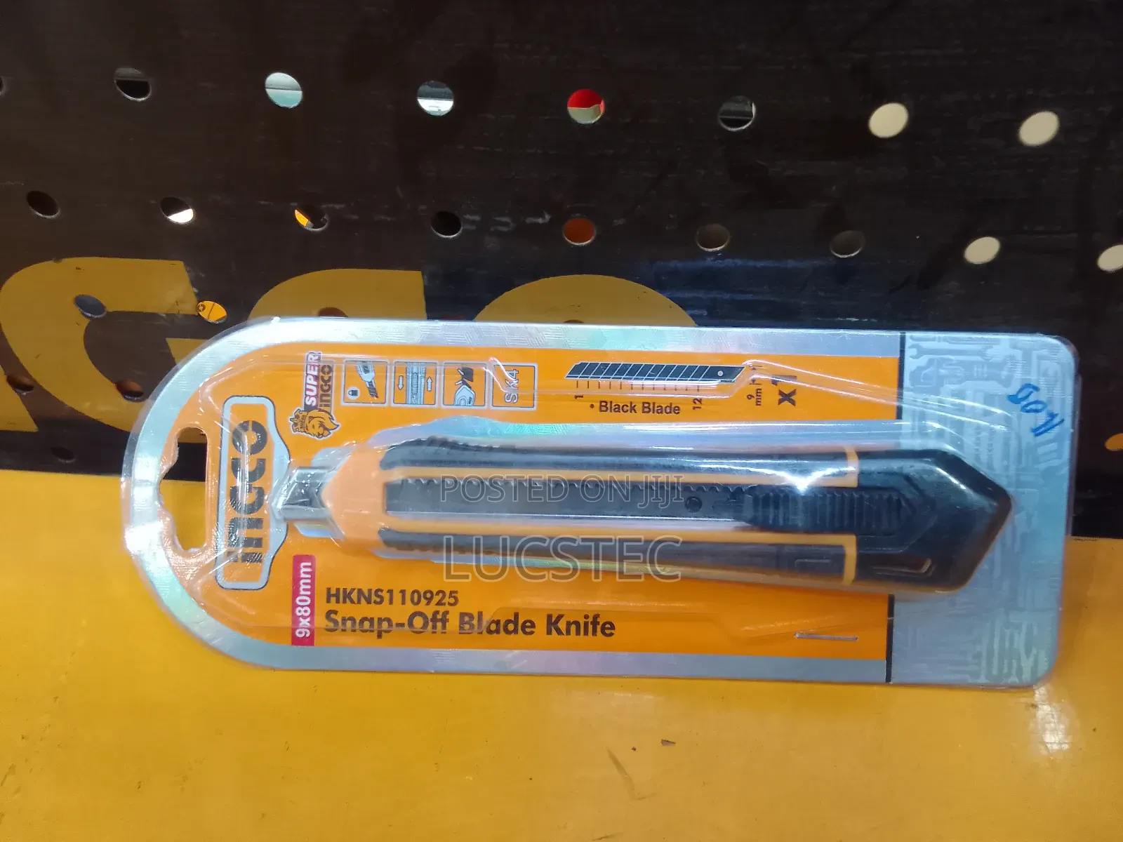 Ingco HKNS 110925 Snap-Off Blade Knife 9×80mm