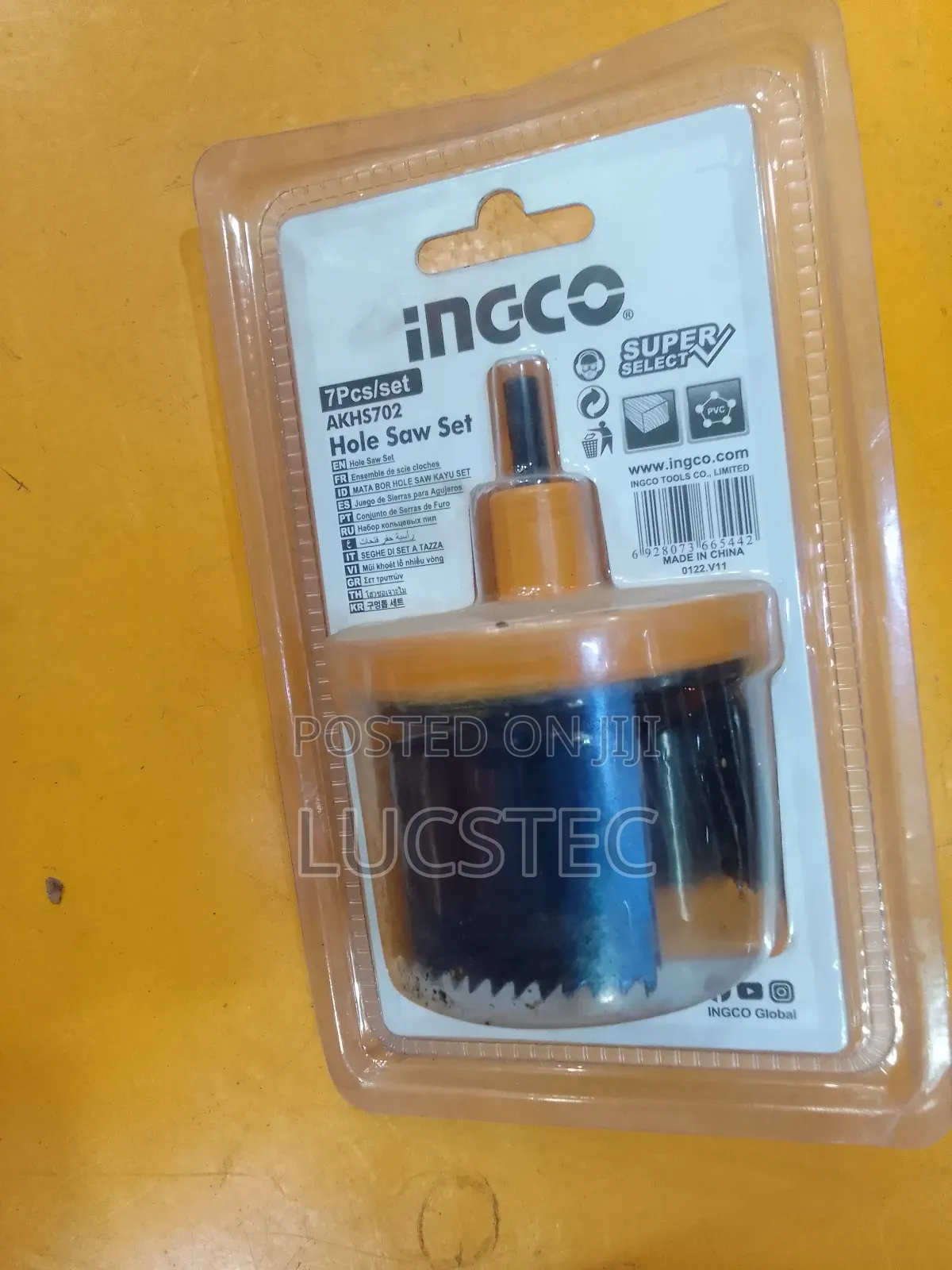 AKHS702 Hole Saw Set 7pcs Set
