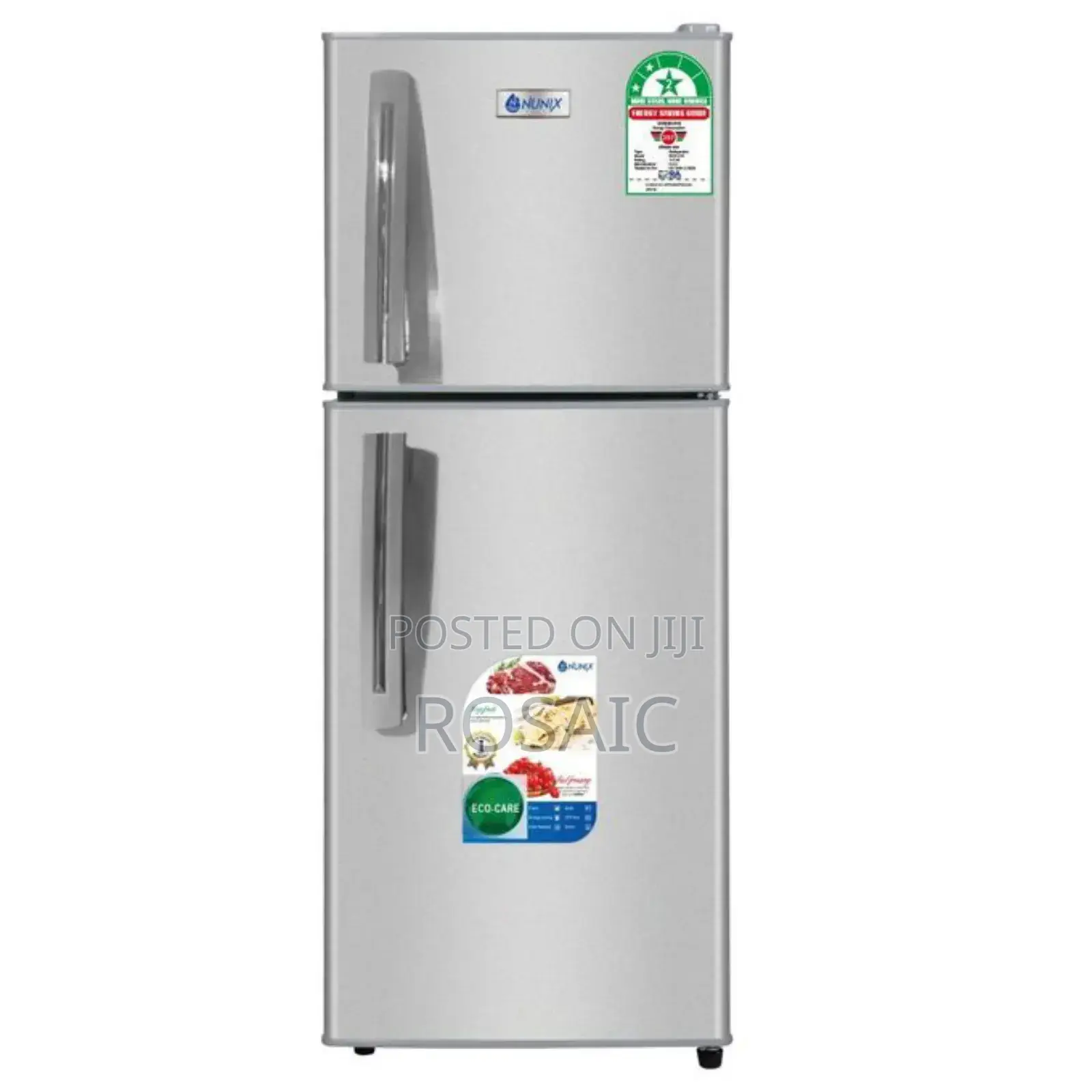 Nunix 210L Double Door Fridge