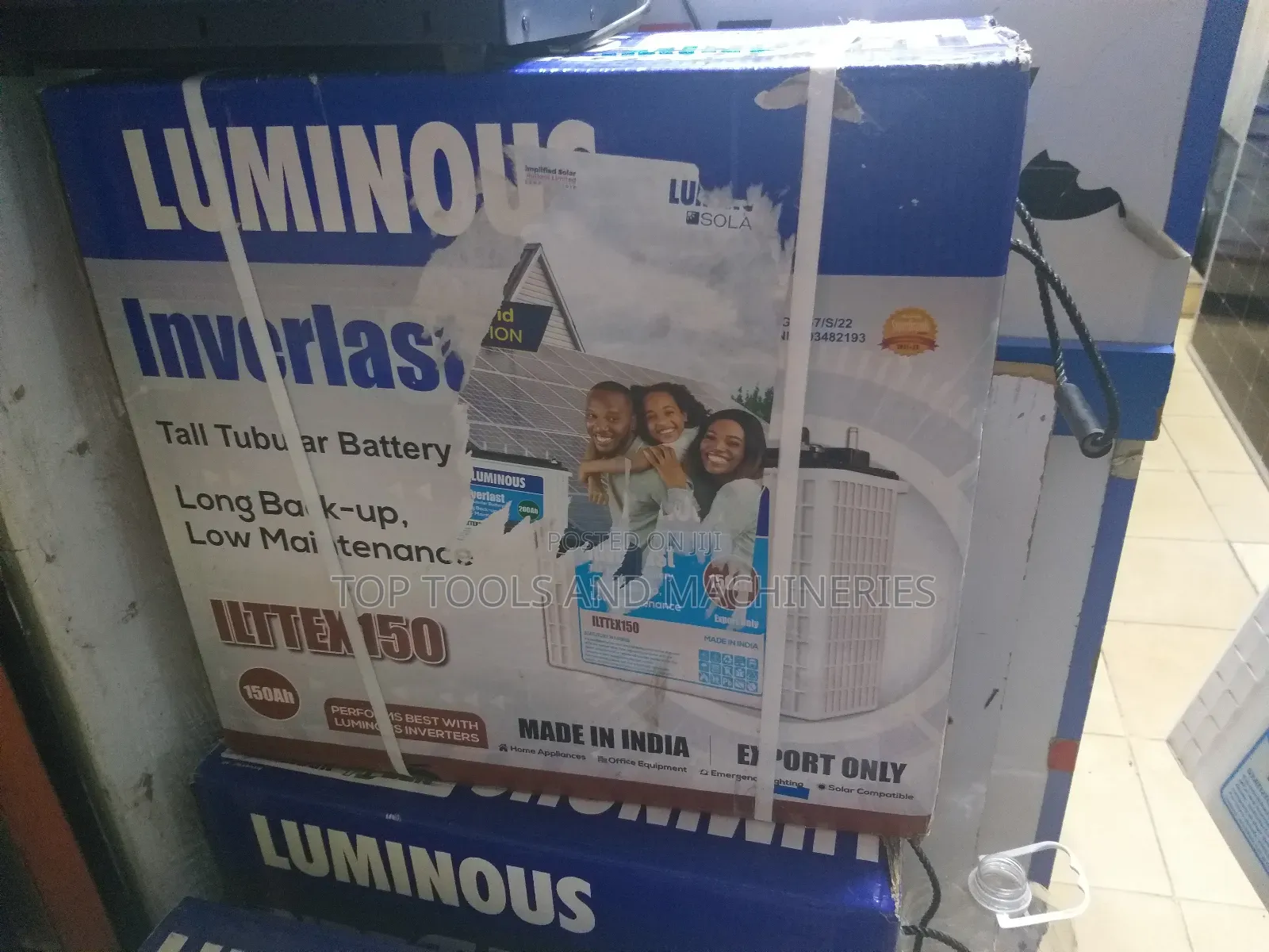 Luminous Inverlast 12v150ah Tall Tubular Solar Battery