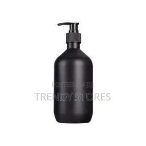 300ML Matte Black Plastic Soap Bottle