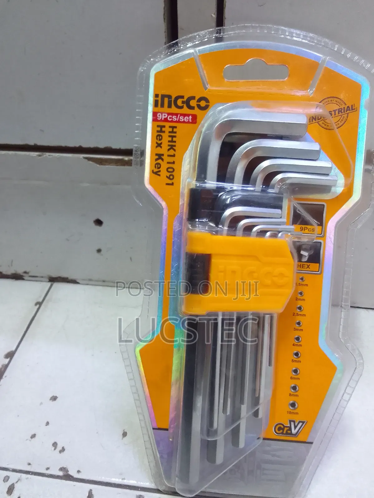 INGCO HHK11091 Hex Key 9pcs Set