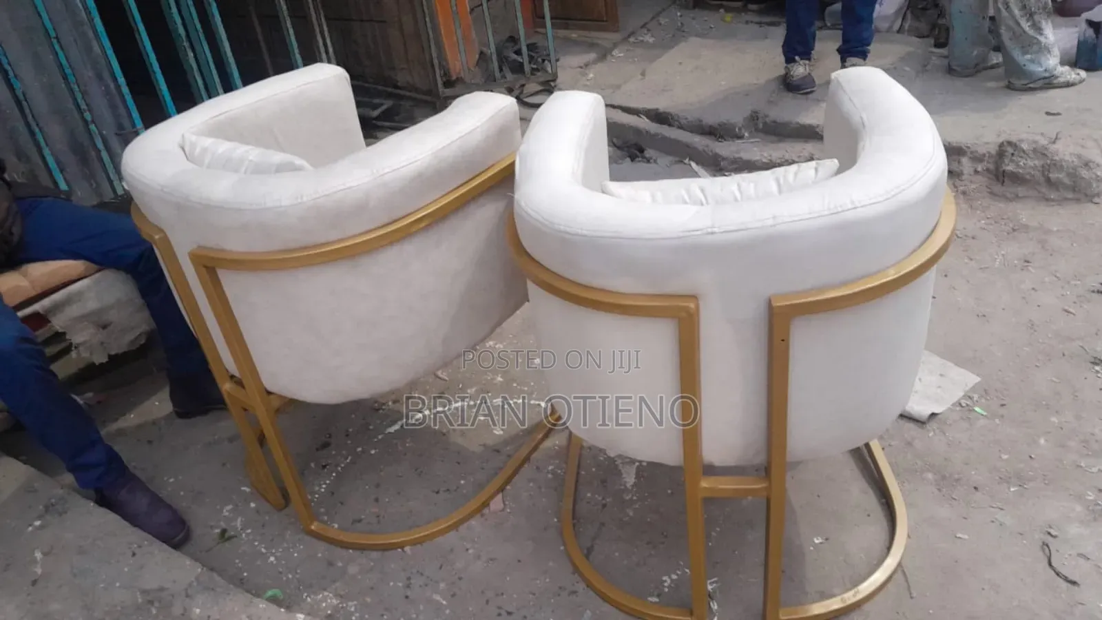 Goldish Frame Styling Seats