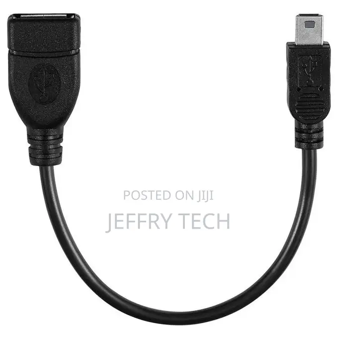 Mini 5-Pin USB to USB 2.0 AF OTG Adapter Cable