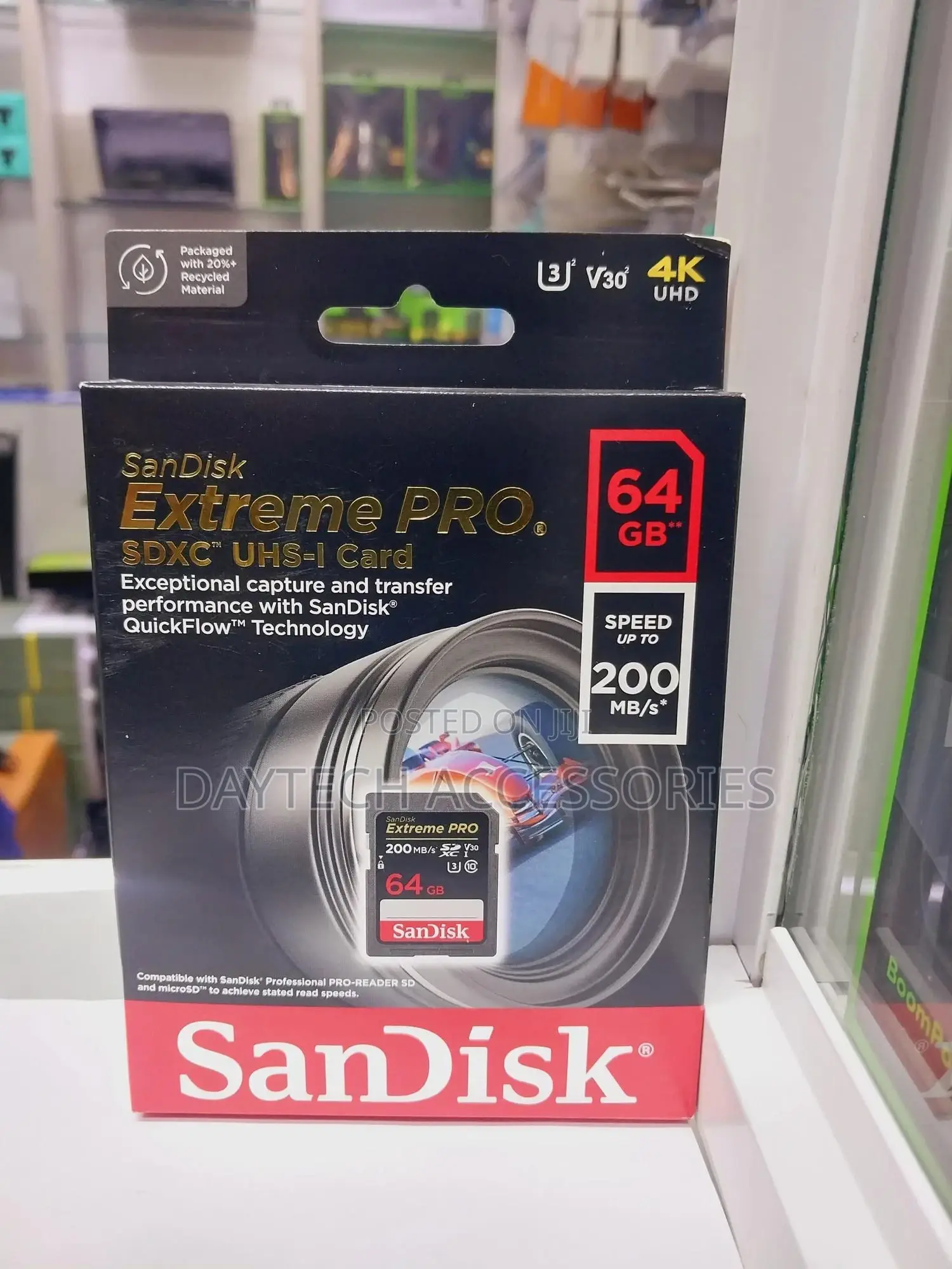 Sandisk Extreme Pro 64gb SDXC Uhs-I C10,U3,V30, Uhd Memory