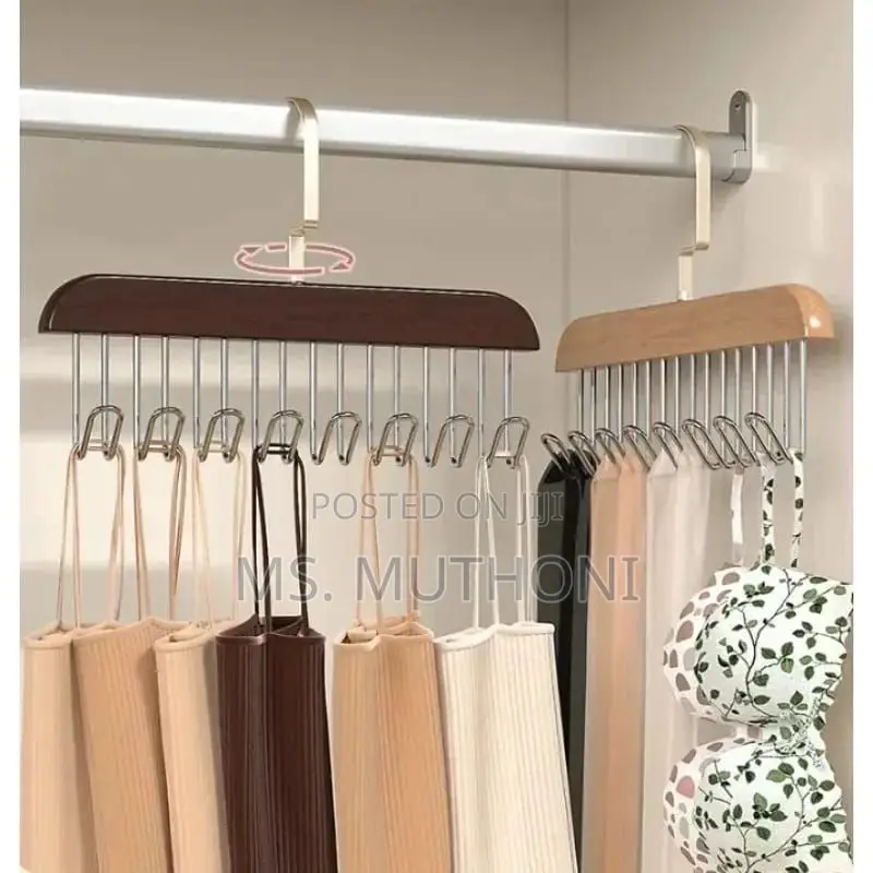 Set of 3 *Wooden Plank Multipurpose 8 Hook Hanger*