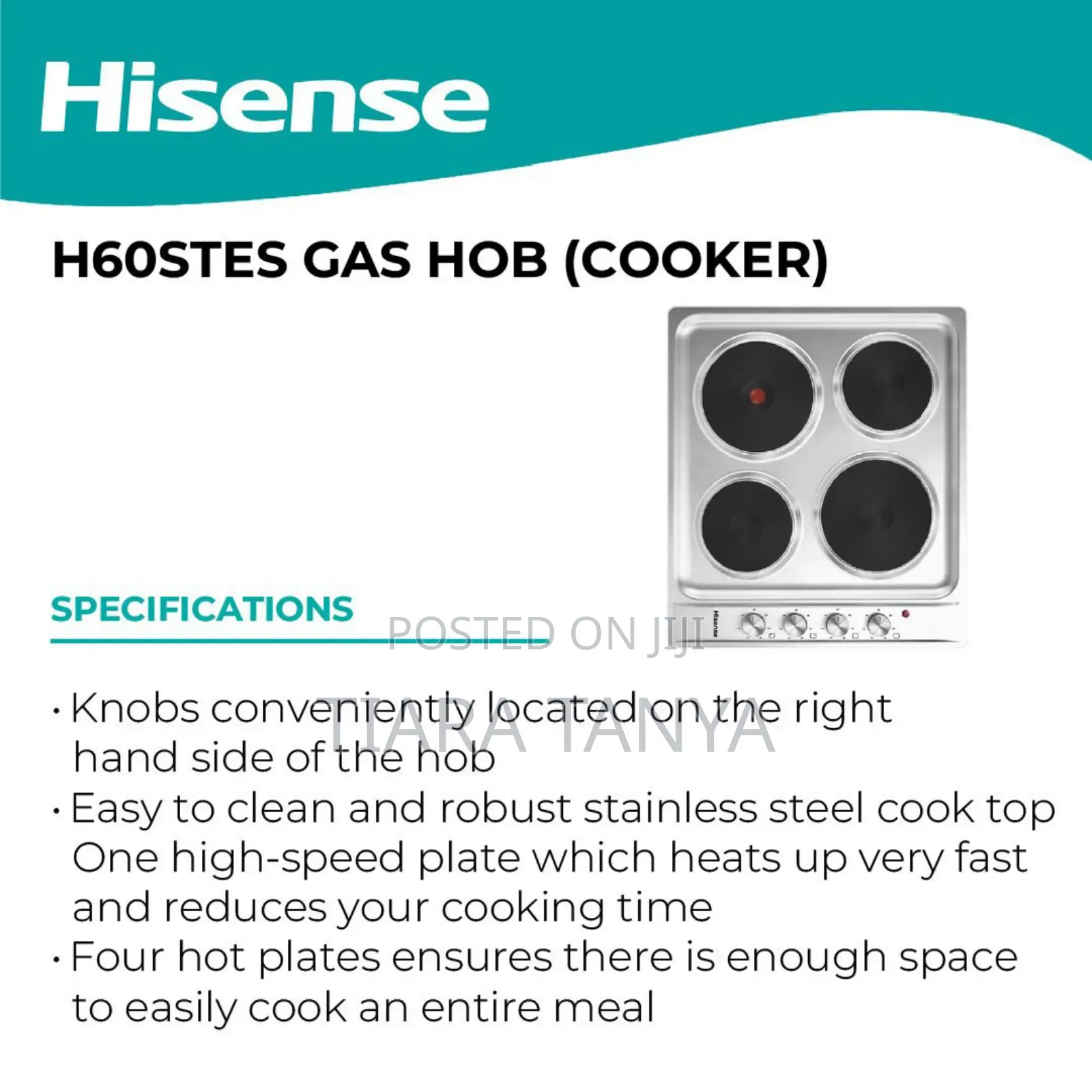 H60stes Hisense H60stes | Hob 60 Cm Hob