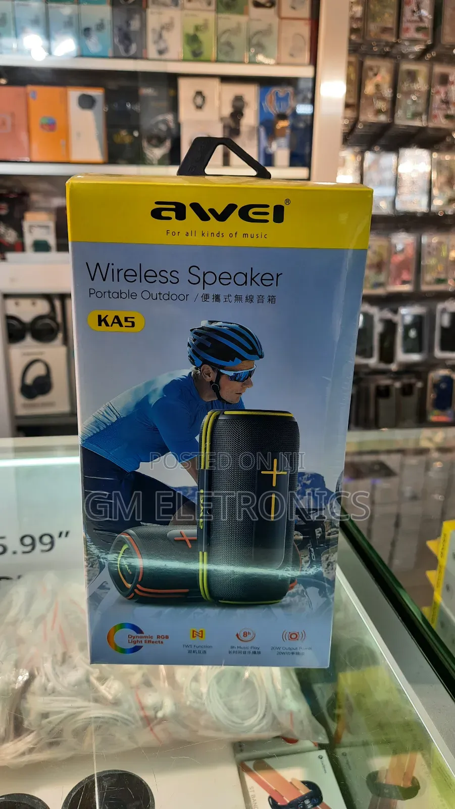 KA5 Portable Wireless Speaker.(Black Yellow)