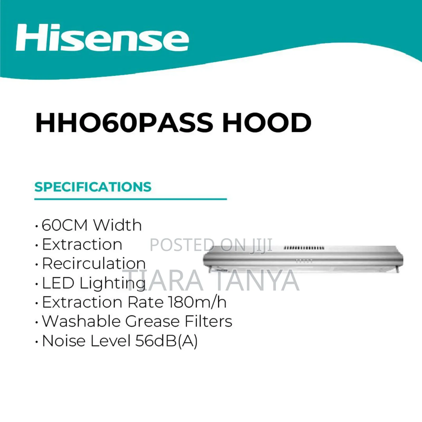 Hisense 60cm Built-in Cassette Hood Hh060pass