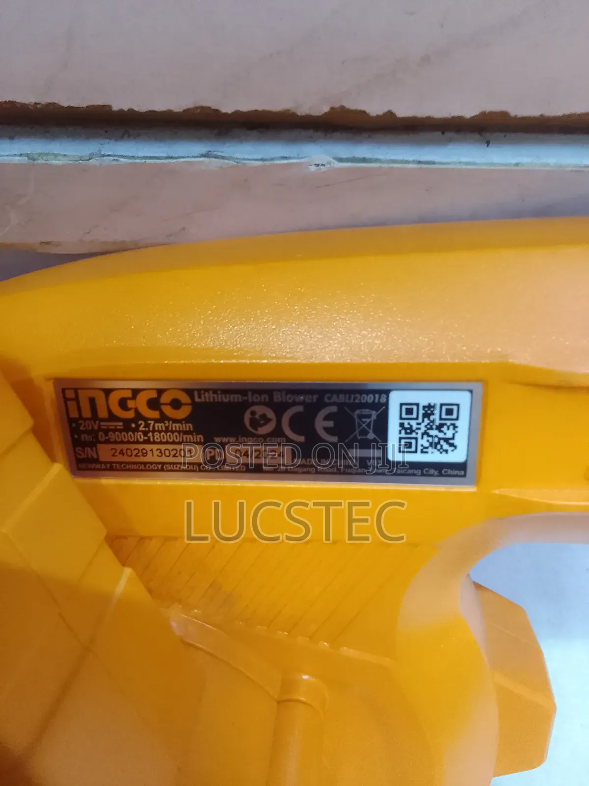 Ingco Cabli20018 Lithium-Ion Blower 20V