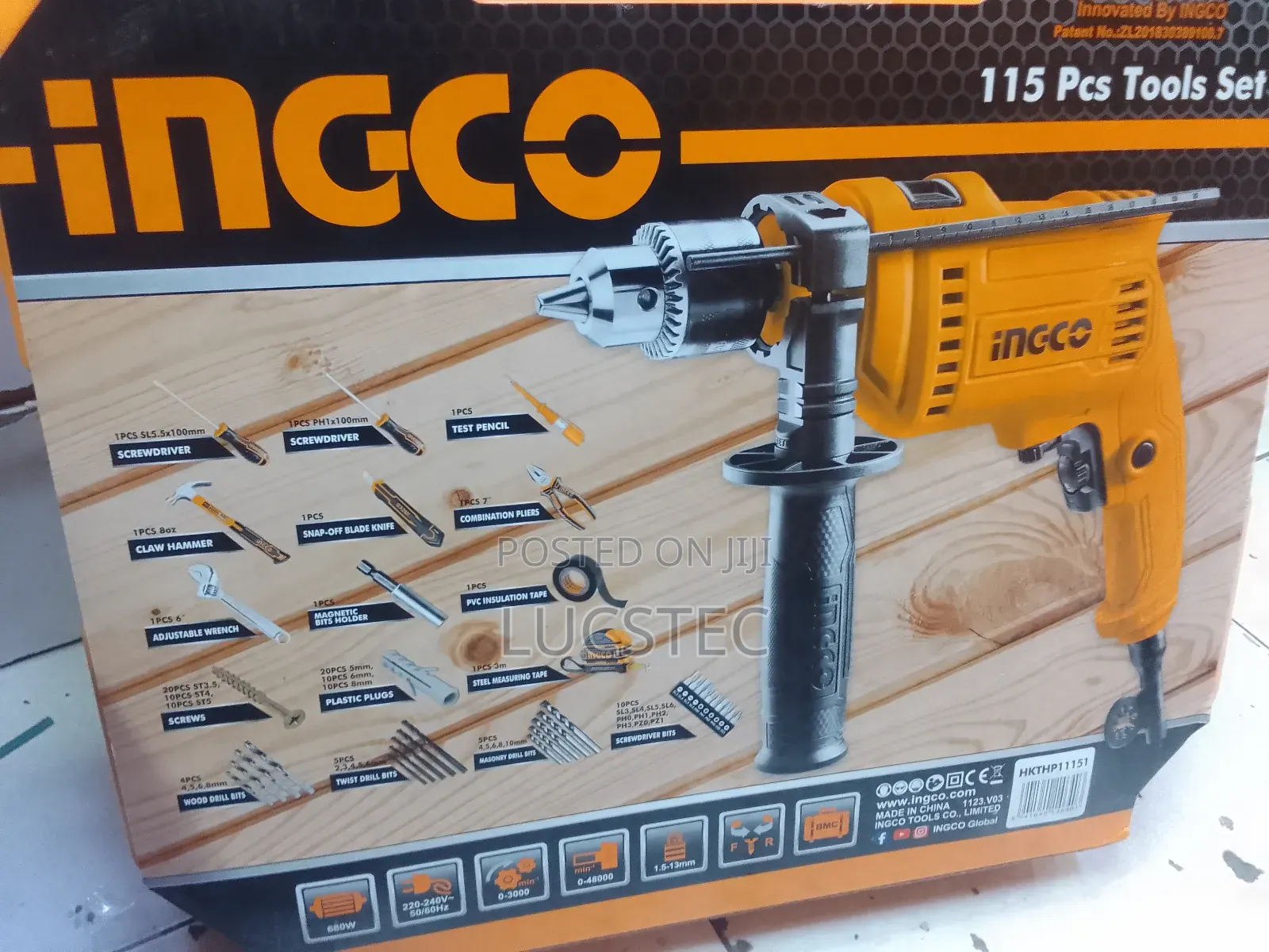 INGCO HKTHP11151 Tool Set 115 PCS