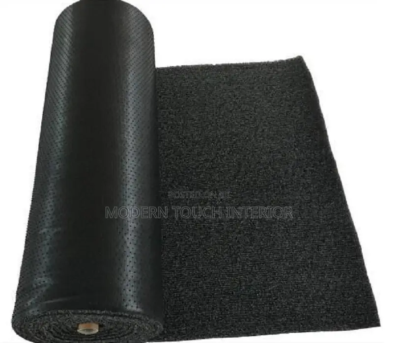 Black PVC Anti-Slip Spaghetti Carpet