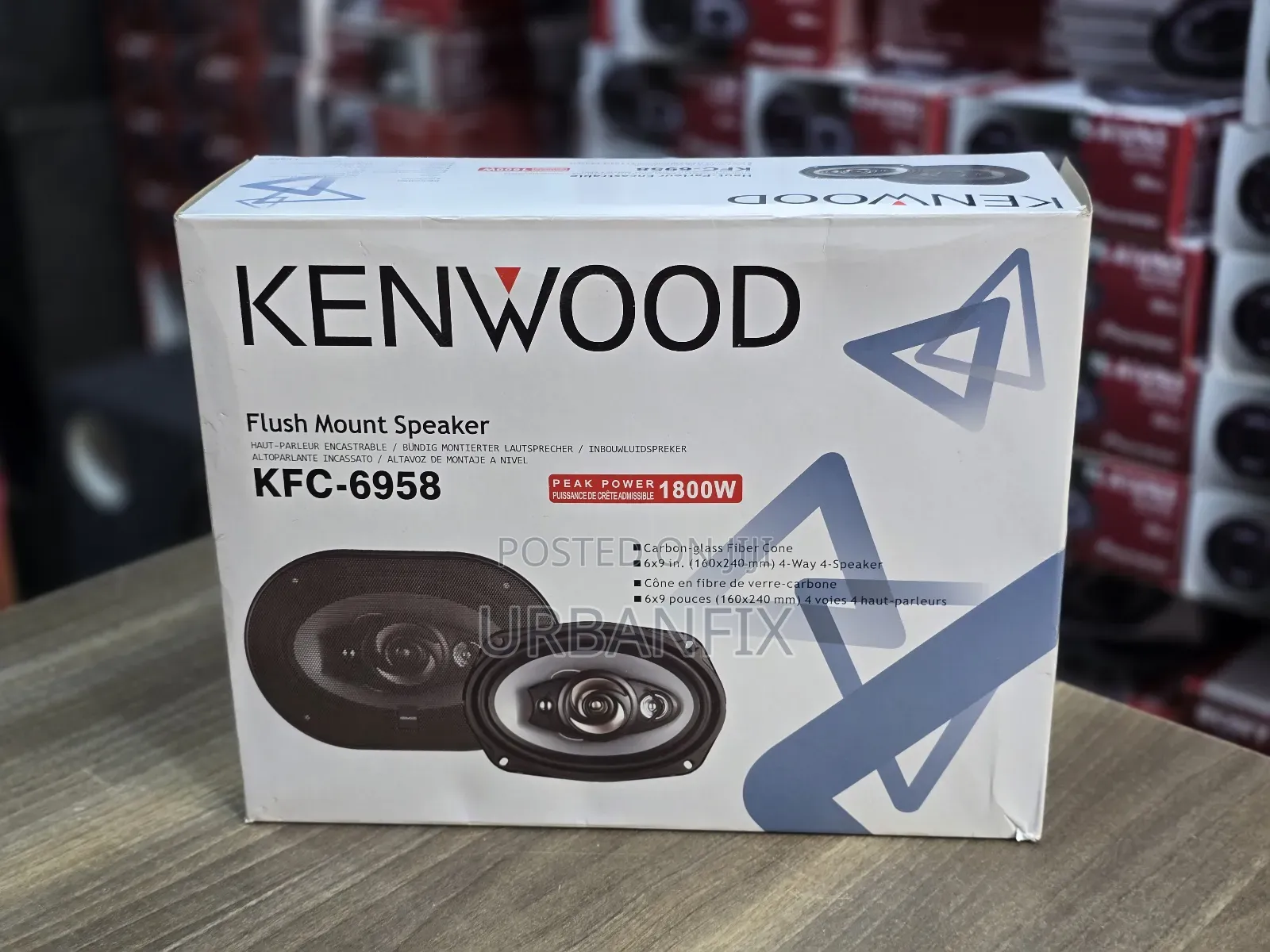 Kenwood 1800watts 6 by 9 Powerful Oval Midrange Speakers