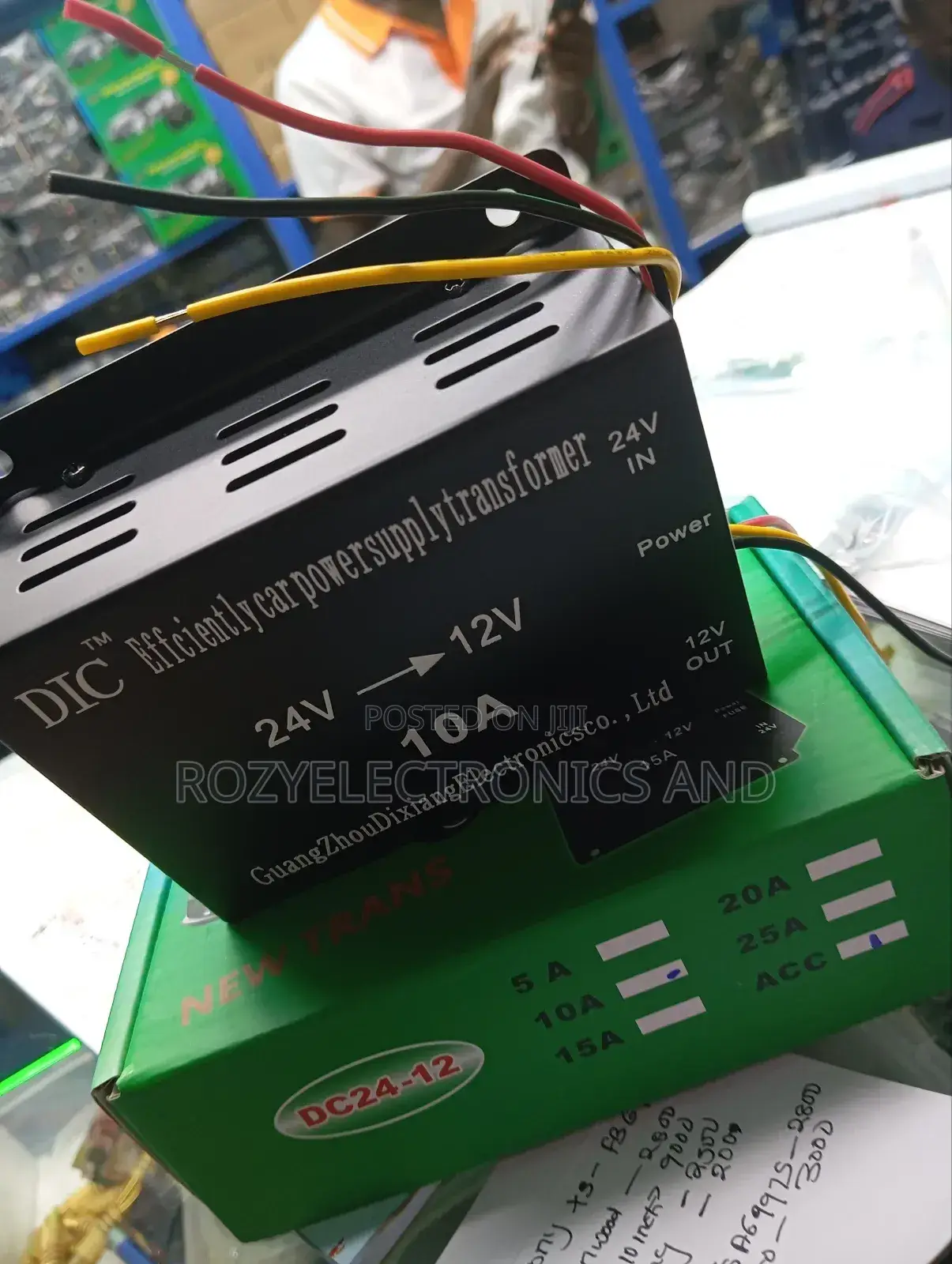 Efficiently Car Supply Transformer 24 V_12v