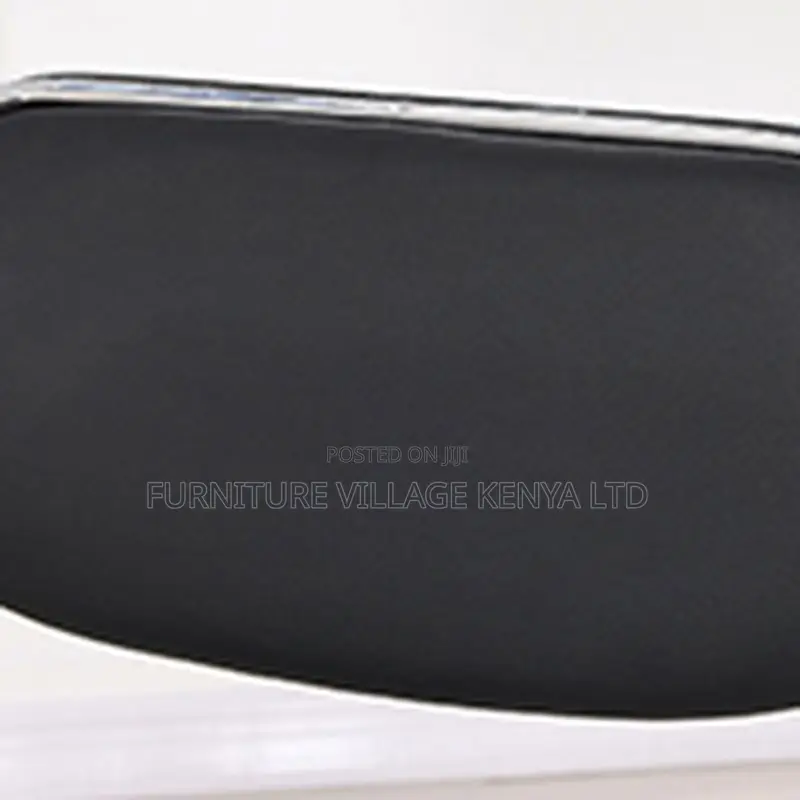 Chrome Office Guest Chair/ Leather Desk Seat