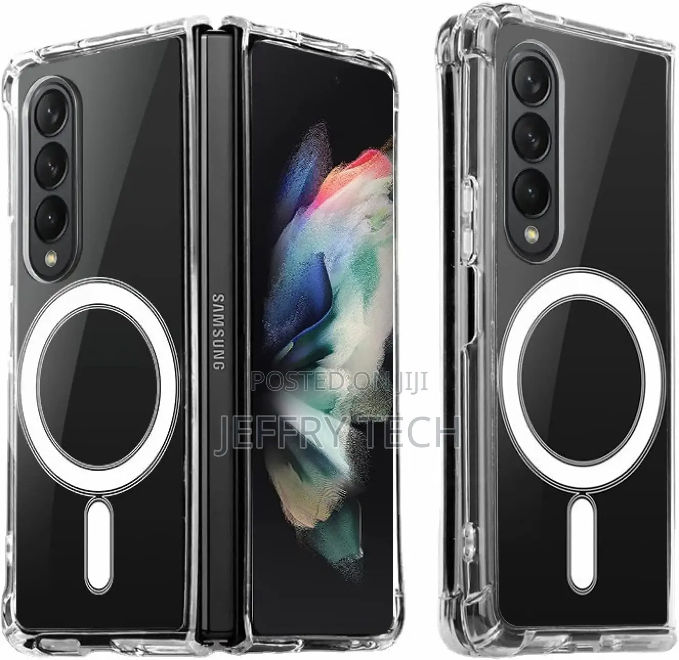 Clear Magnetic Case for Samsung Galaxy Z Fold 1 / Z Fold 2 [