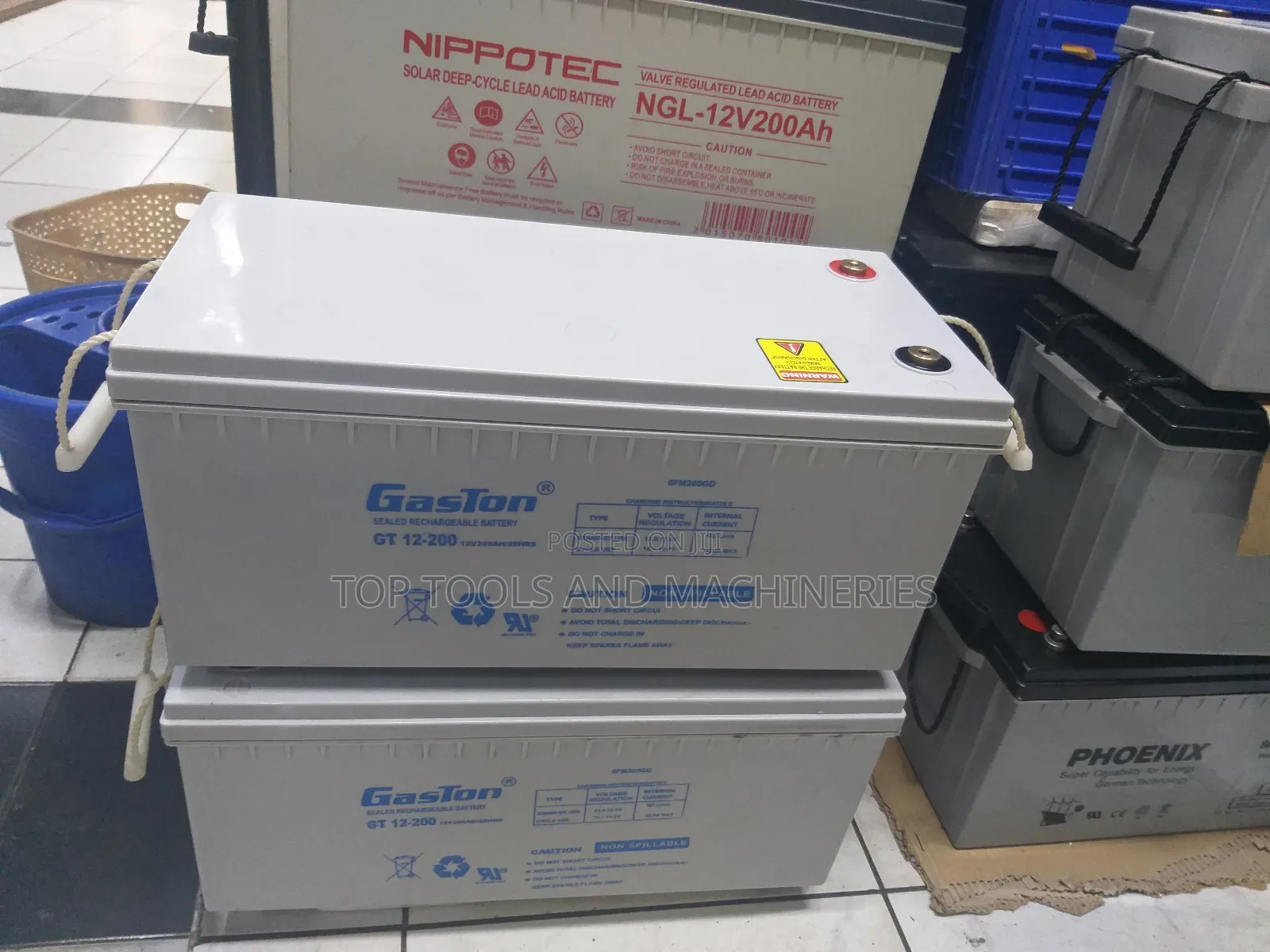 Gaston GT12-200 12v200ah/20hrs Solar Backup Battery