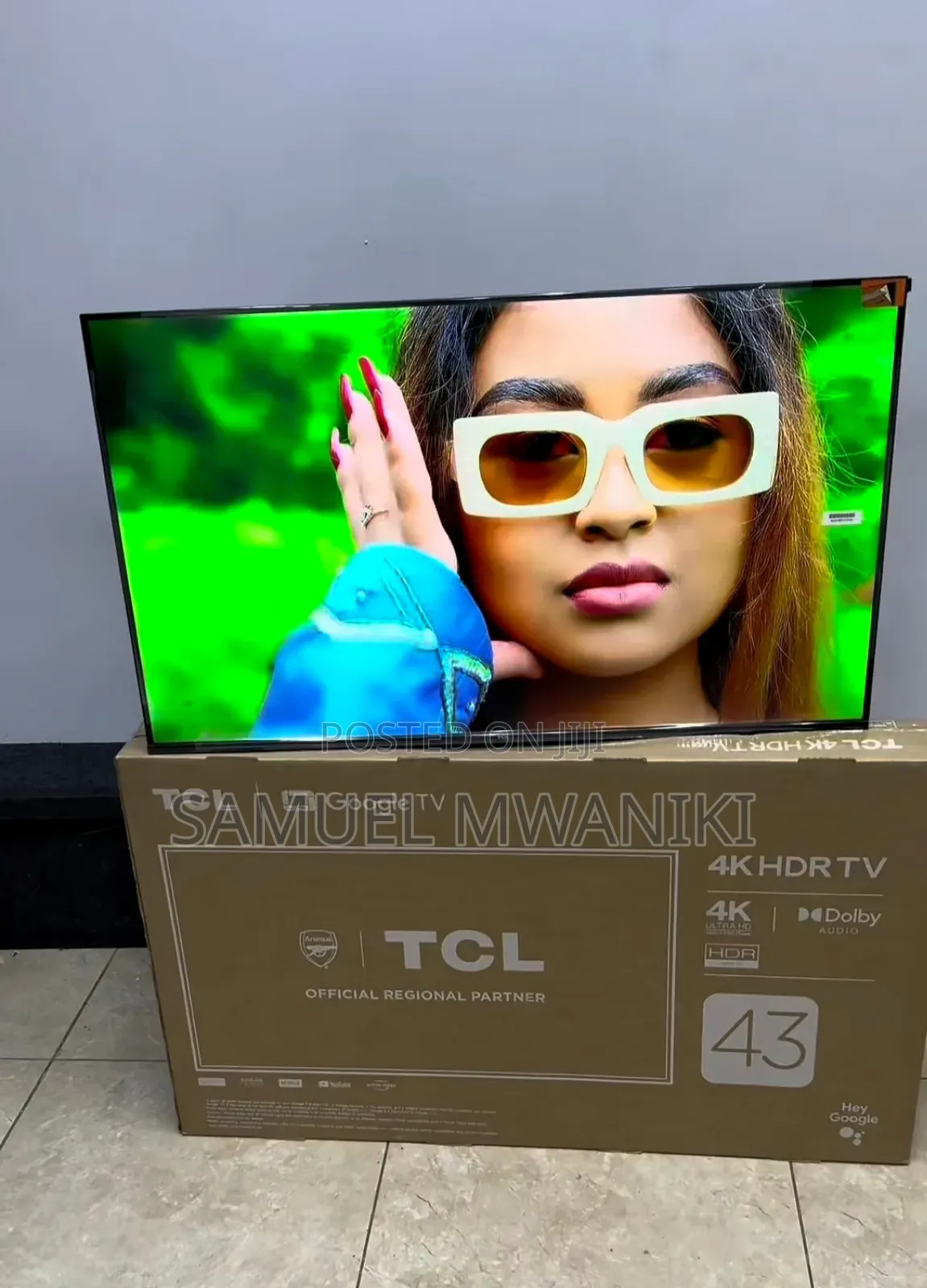 TCL 43" Uhd HDR Google Frameless TV 2 Years Warranty