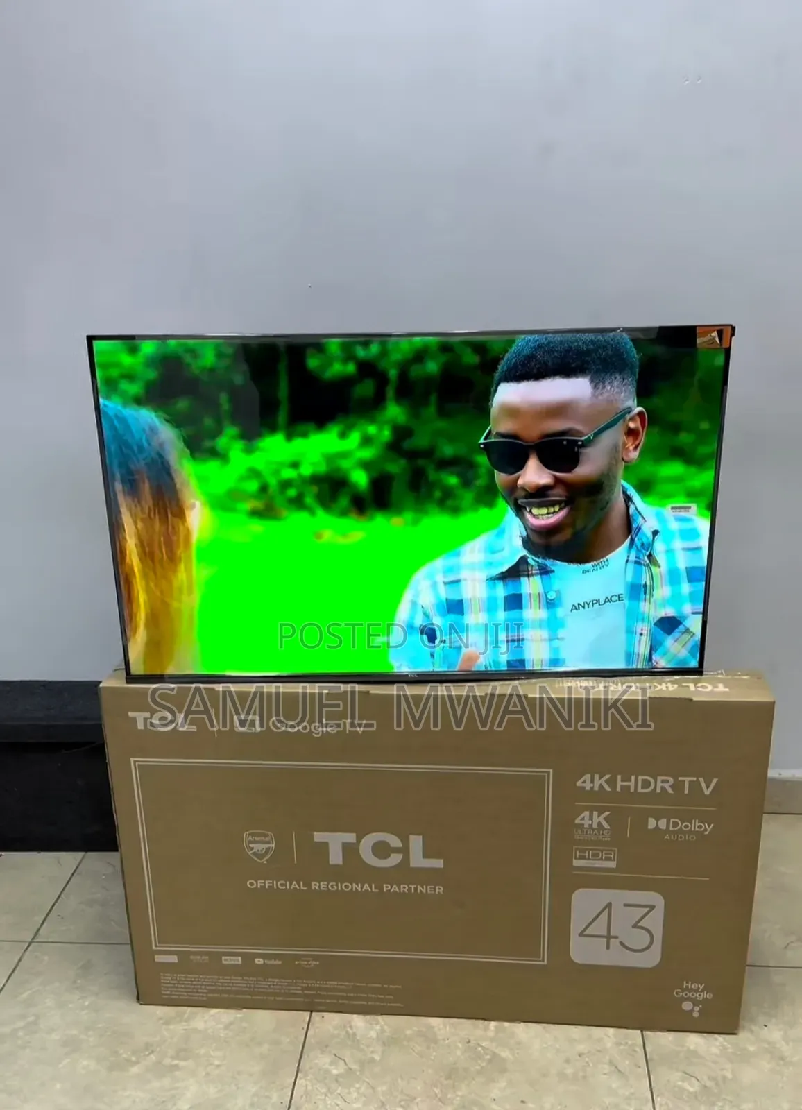 TCL 43" Uhd HDR Google Frameless TV 2 Years Warranty