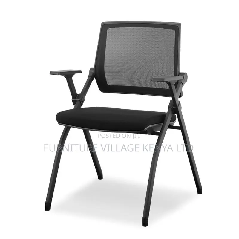 Simple Style Coal Upholstered Conference Room Chairs