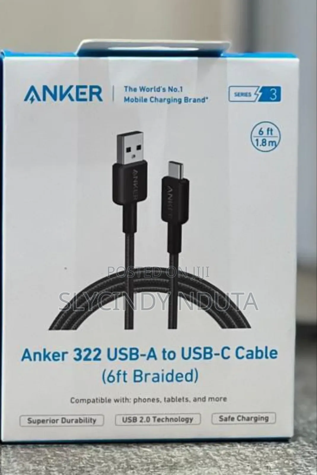 Anker 322 USB-A to USB-C Cable(6ft Braided)