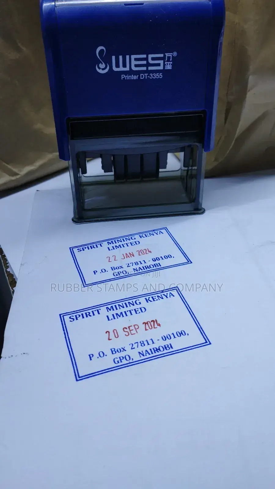 Dater Self Inking Rubber Stamp