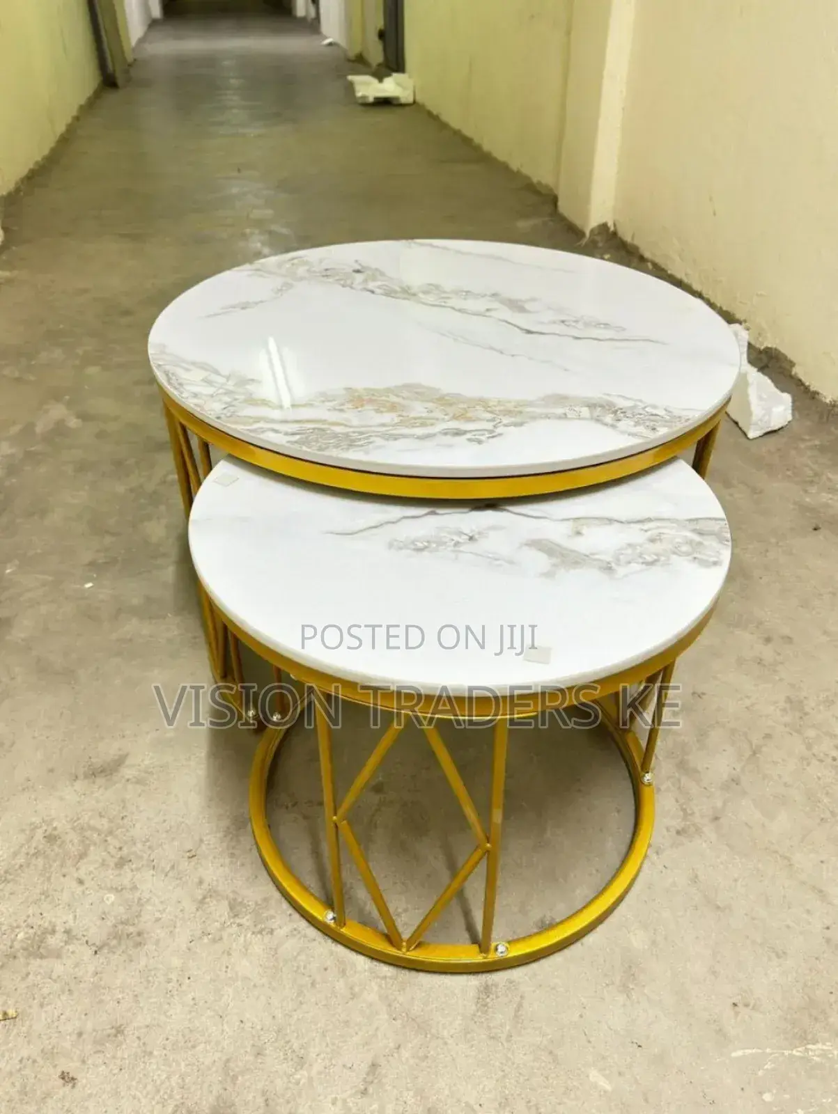 PURE MARBLE Nesting Table Big (70cm 45cm) Small (50cm 38cm)