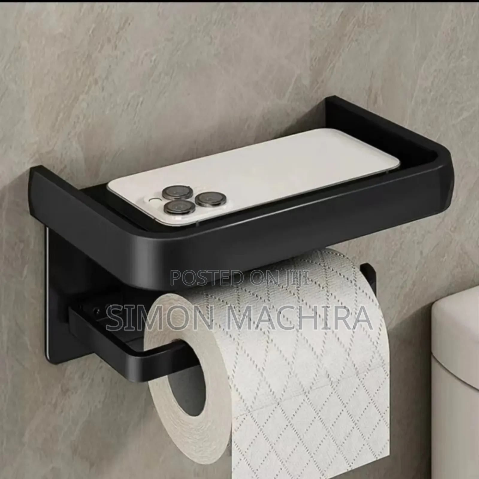 Wall Mounted Metallic Toilet Paper Holder