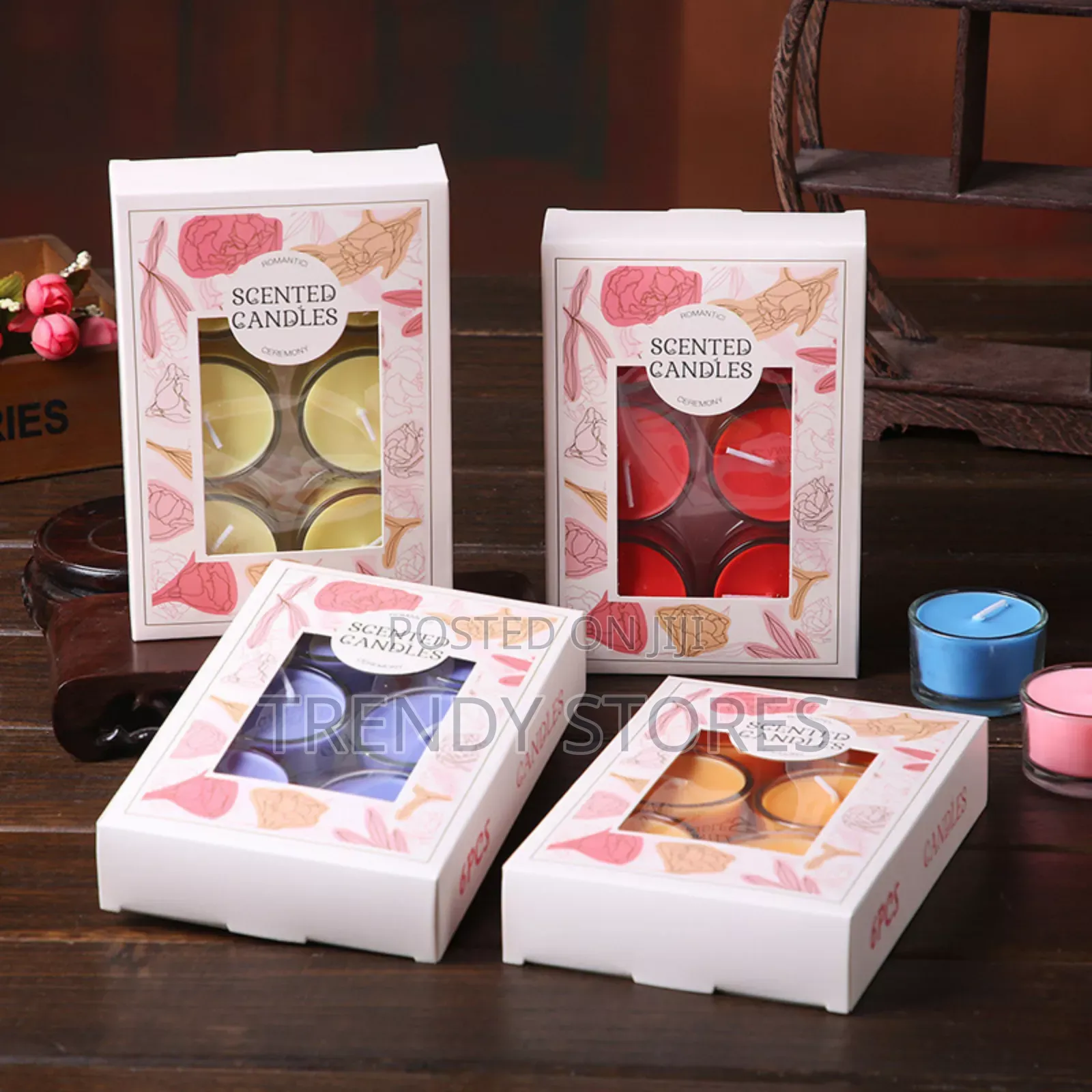 6 Pcs Scented Tealight Candles