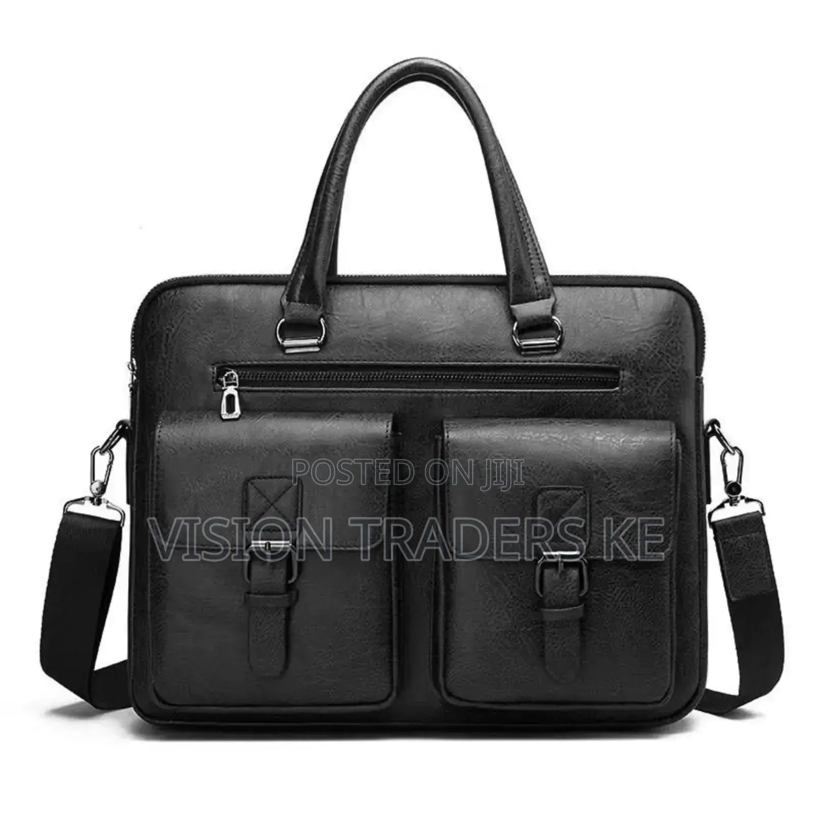 Jeep Buluo Double Pocket Laptop Bags - Black Size 38*27 Cm