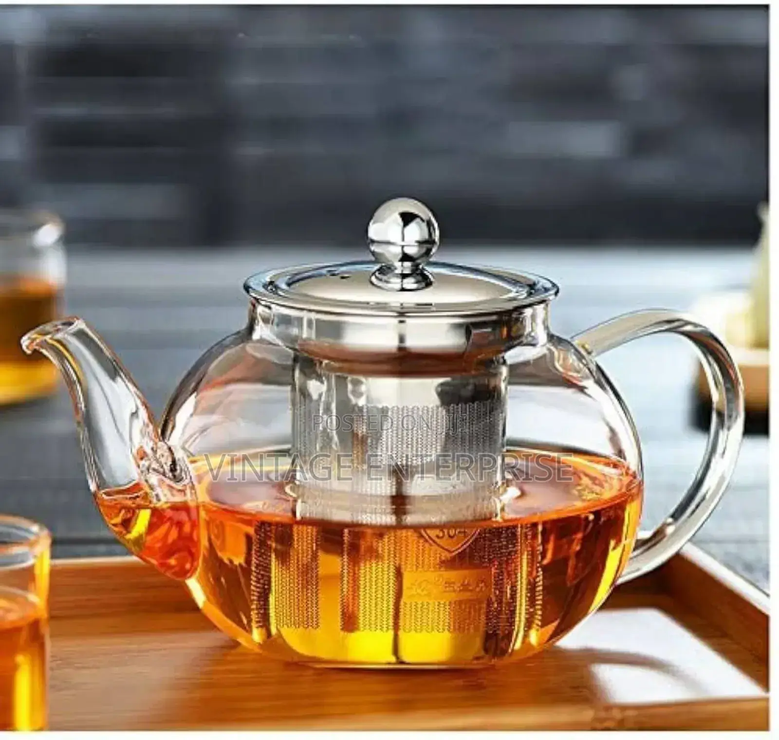 Borosilicate Glass Tea Pot With Infuser*