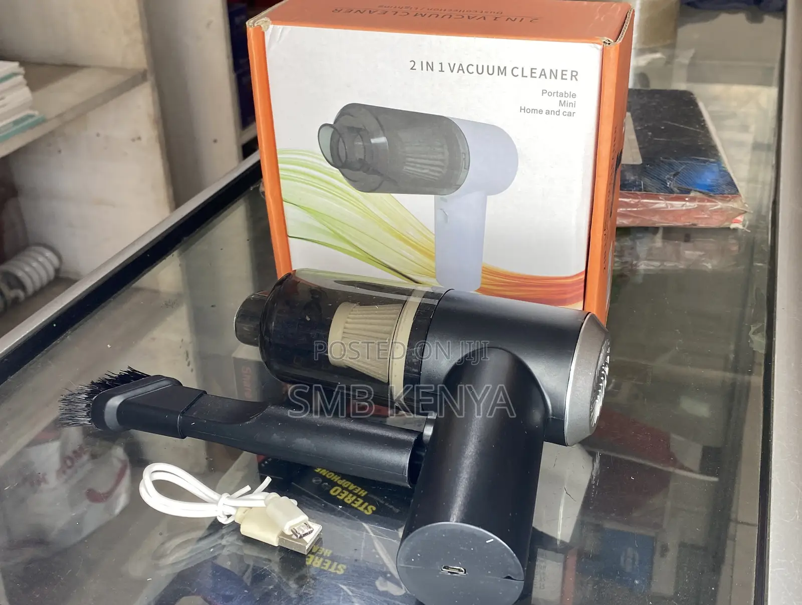 2 In 1 Vacuum Cleaner (Portable Mini Home And Car)