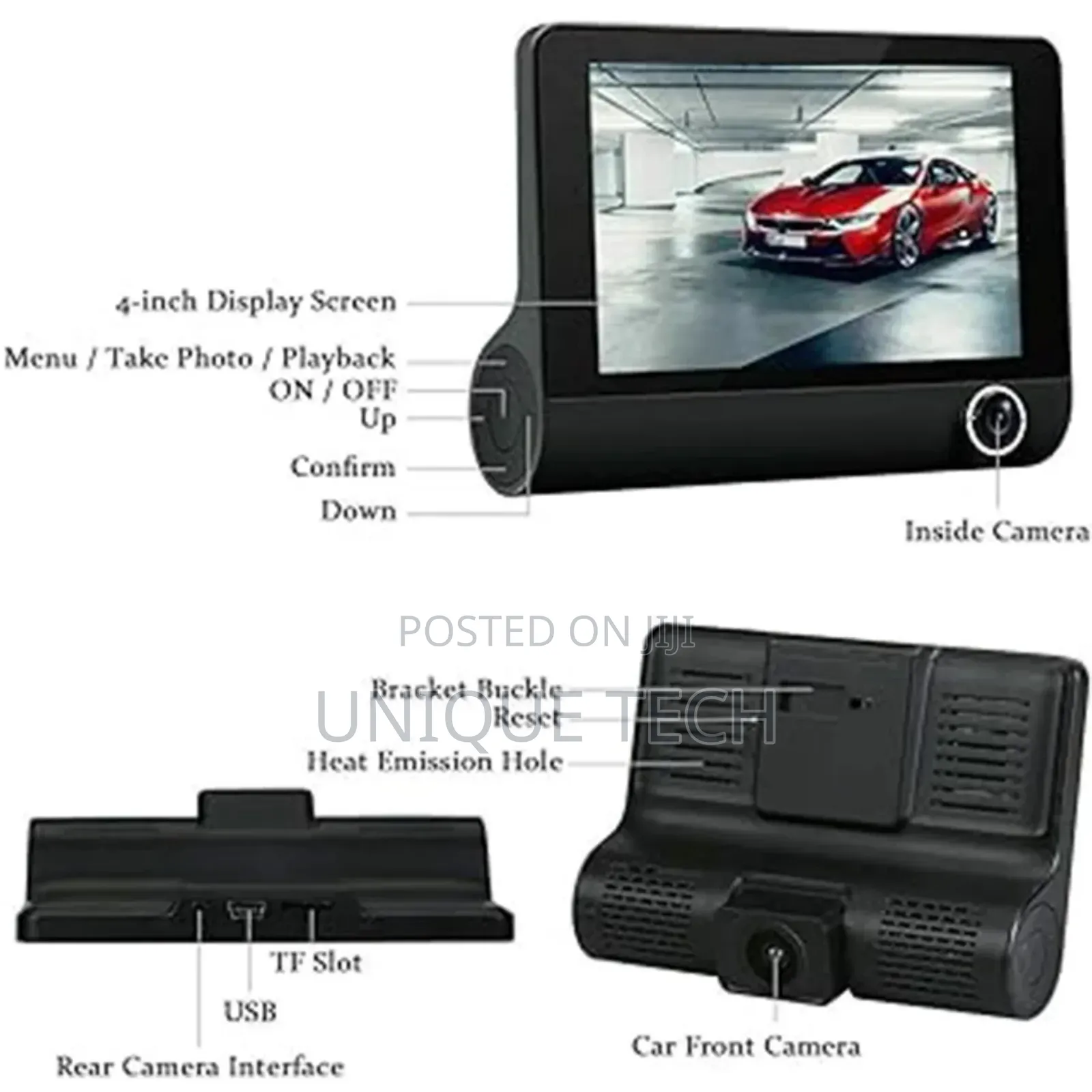 Drive Smart: 3-in-1 Dash Cam for Total Peace of Mind