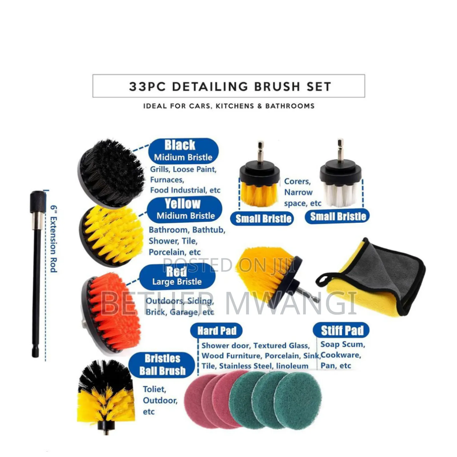 33 PC- Detailing Brush Set in Kenya