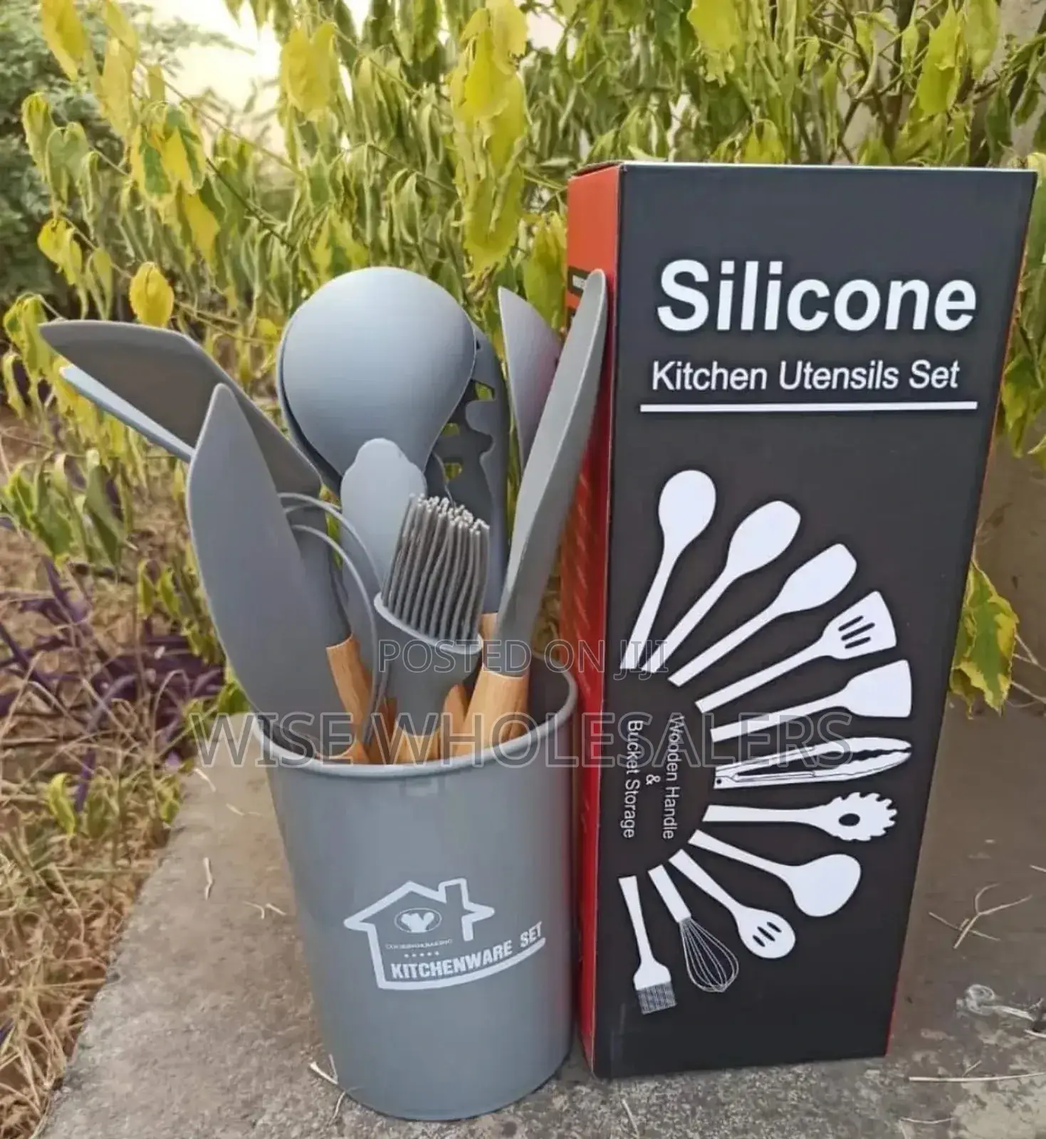 12pcs Silicone Non-stick Cooking Spoon Set°°•°°