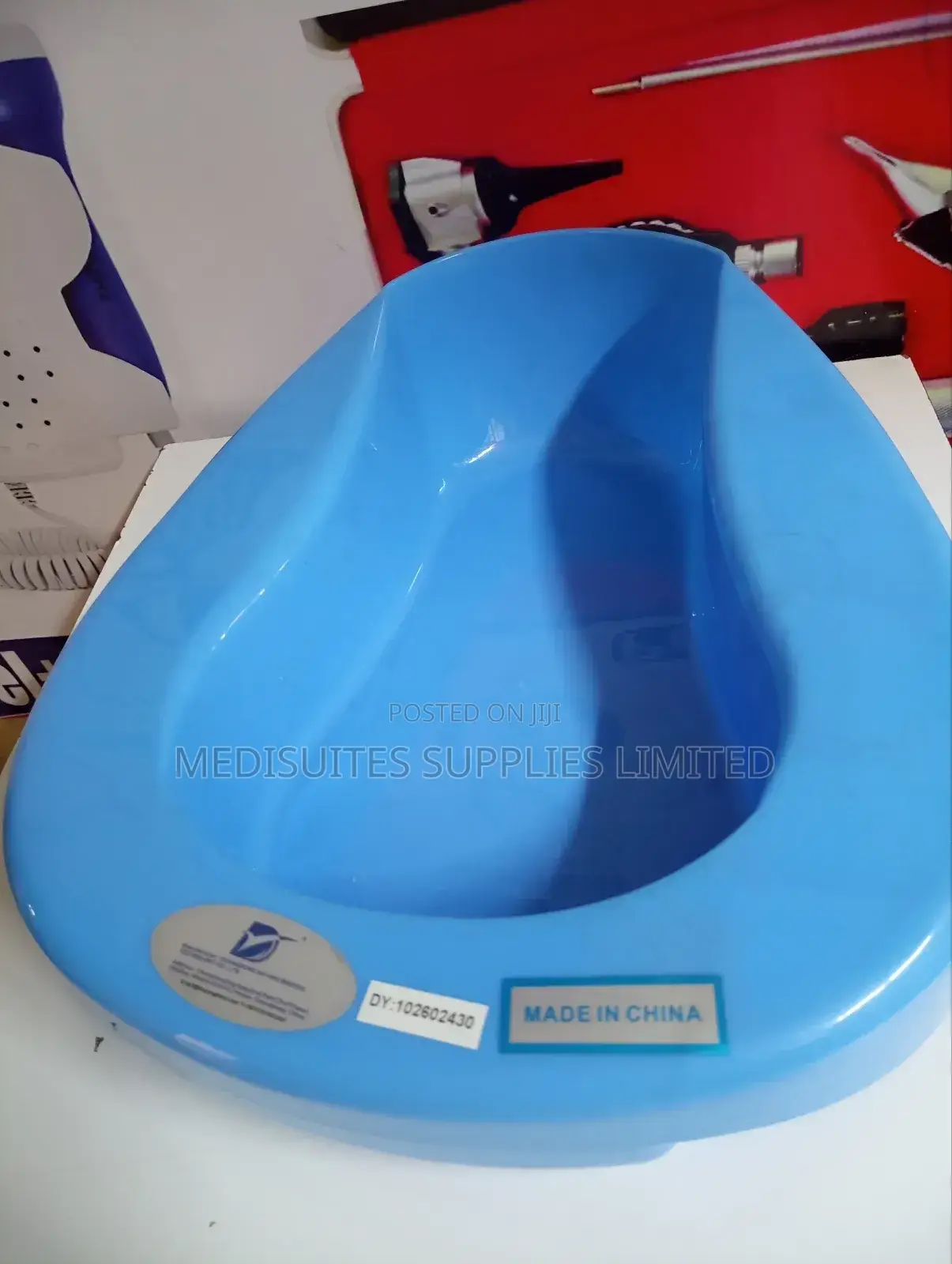 Blue Plastic Bed Pan