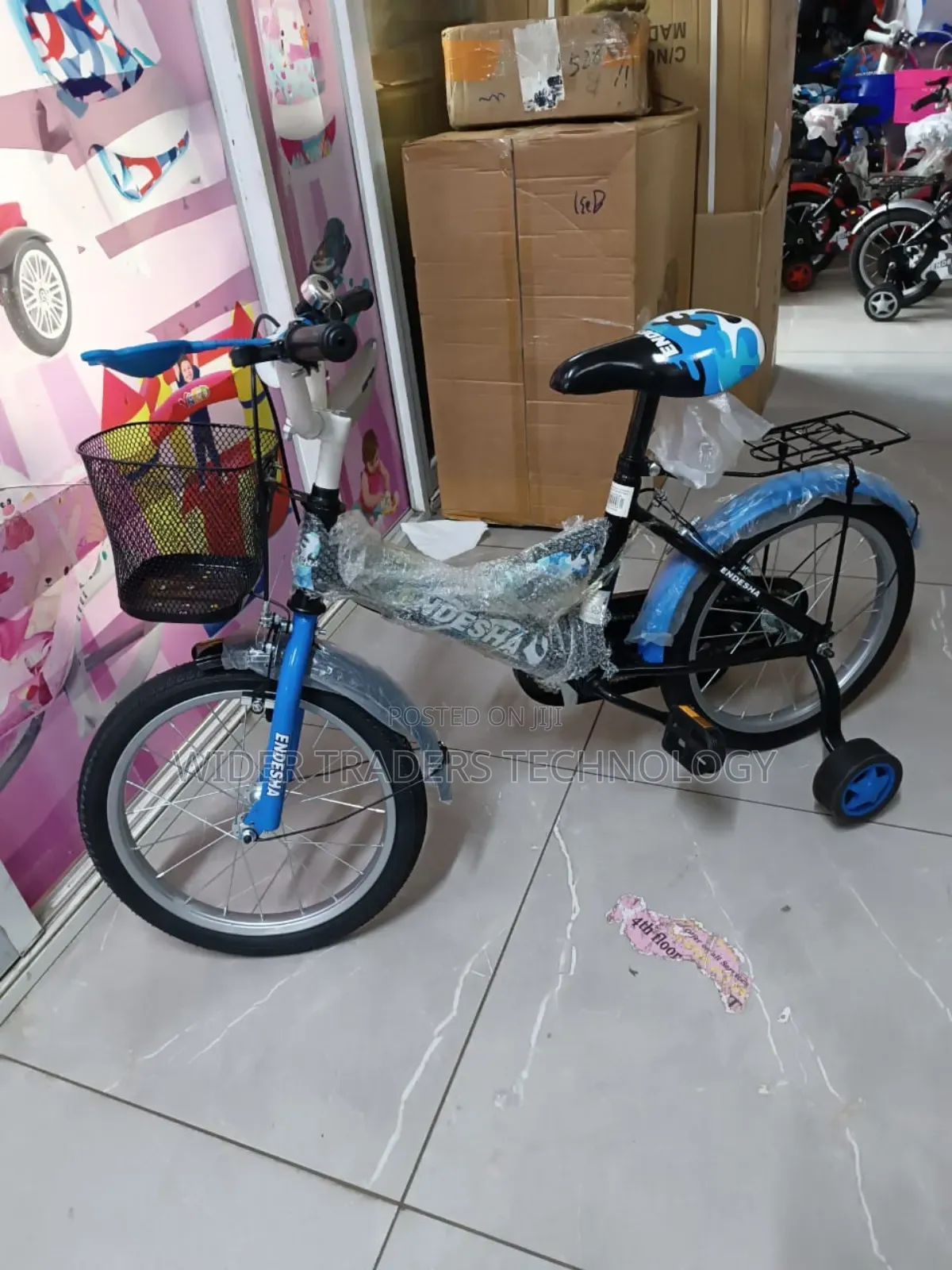 Endeshasize 16 Kids Bike Blue Bicycle