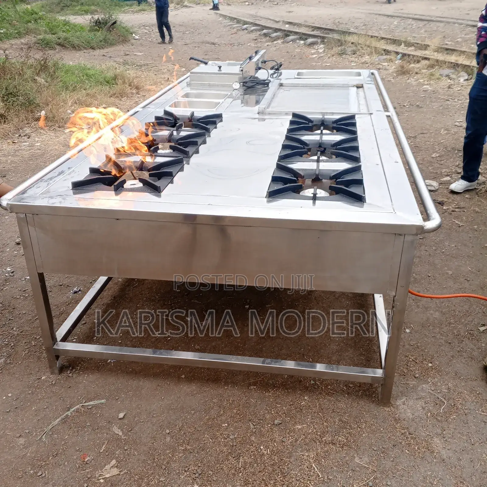 Most Shinny and Silvery Combined Cooker