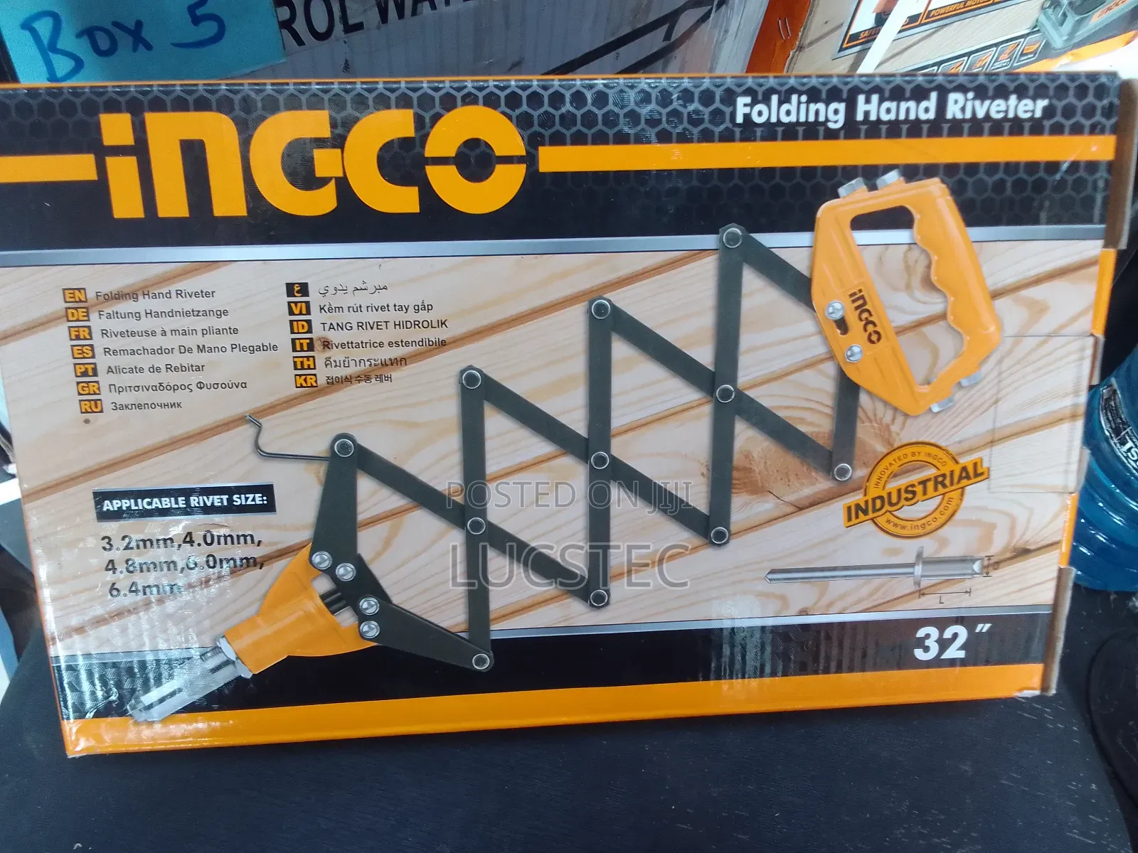 INGCO HFOR321 Folding Hand Riveter 32"