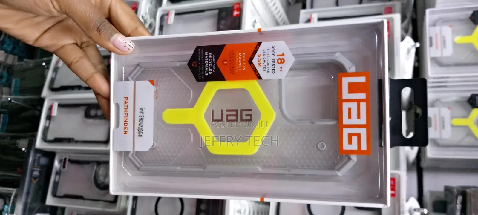 Yellow UAG Pathfinder Case for iPhone 16 Pro Max