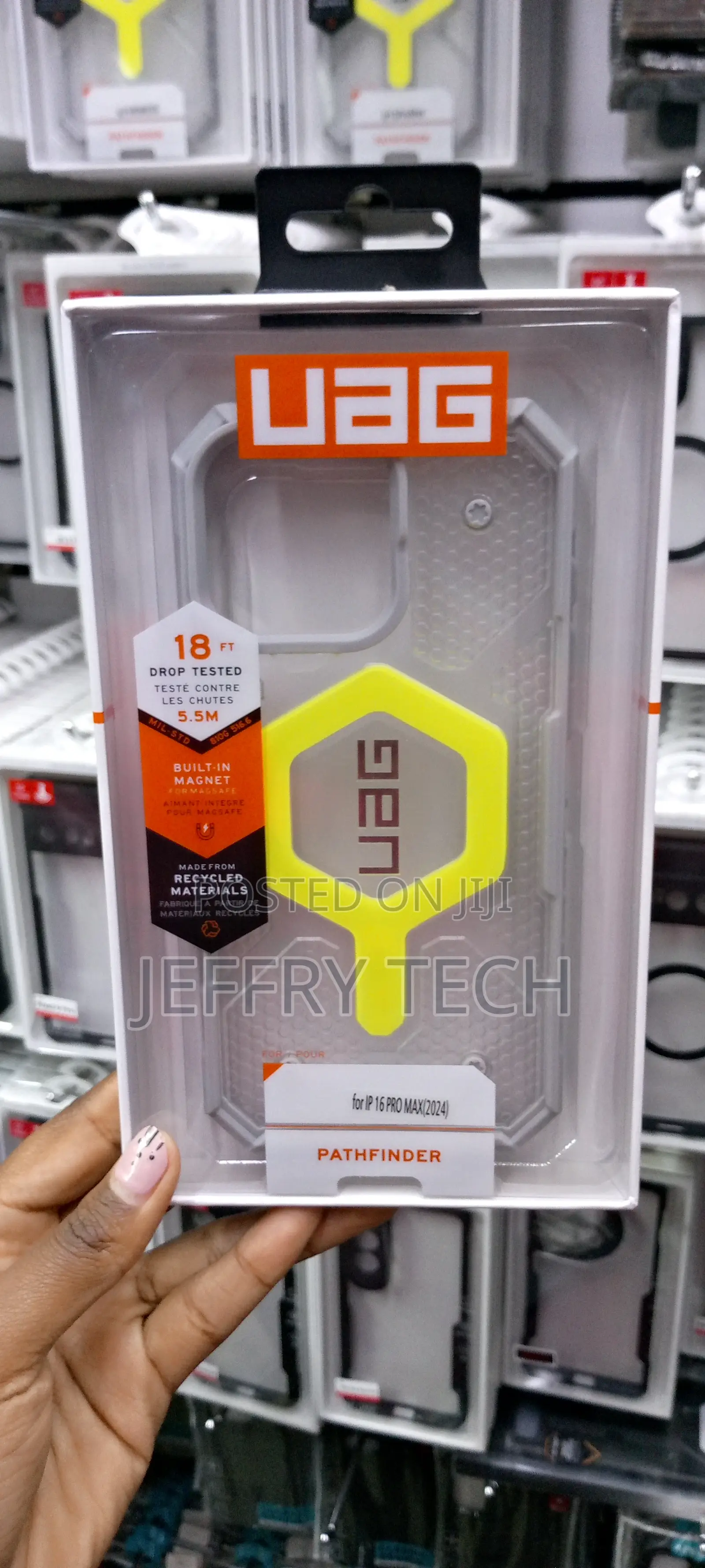 Yellow UAG Pathfinder Case for iPhone 16 Pro Max