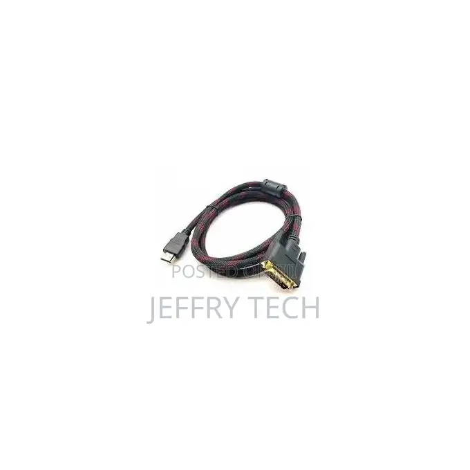 HDMI Male to Dvi Male Video Converter Cable Adapter - Black
