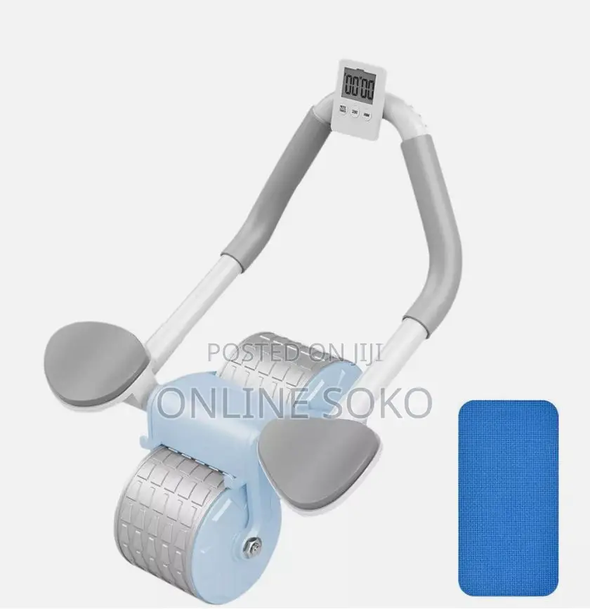 Automatic Rebound 2 in 1 ABS Wheel Workout Gym Sports Equip